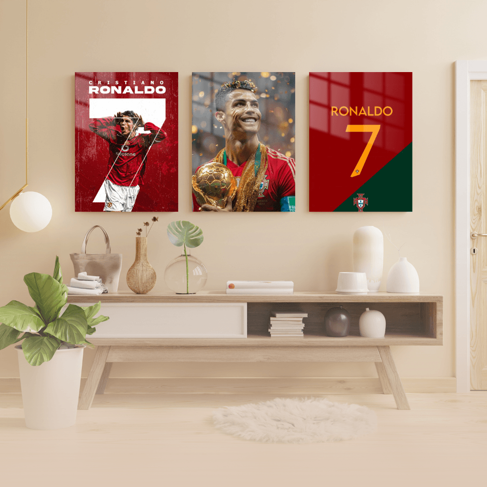 Cristiano Ronaldo - 3'lü Metal Poster 6
