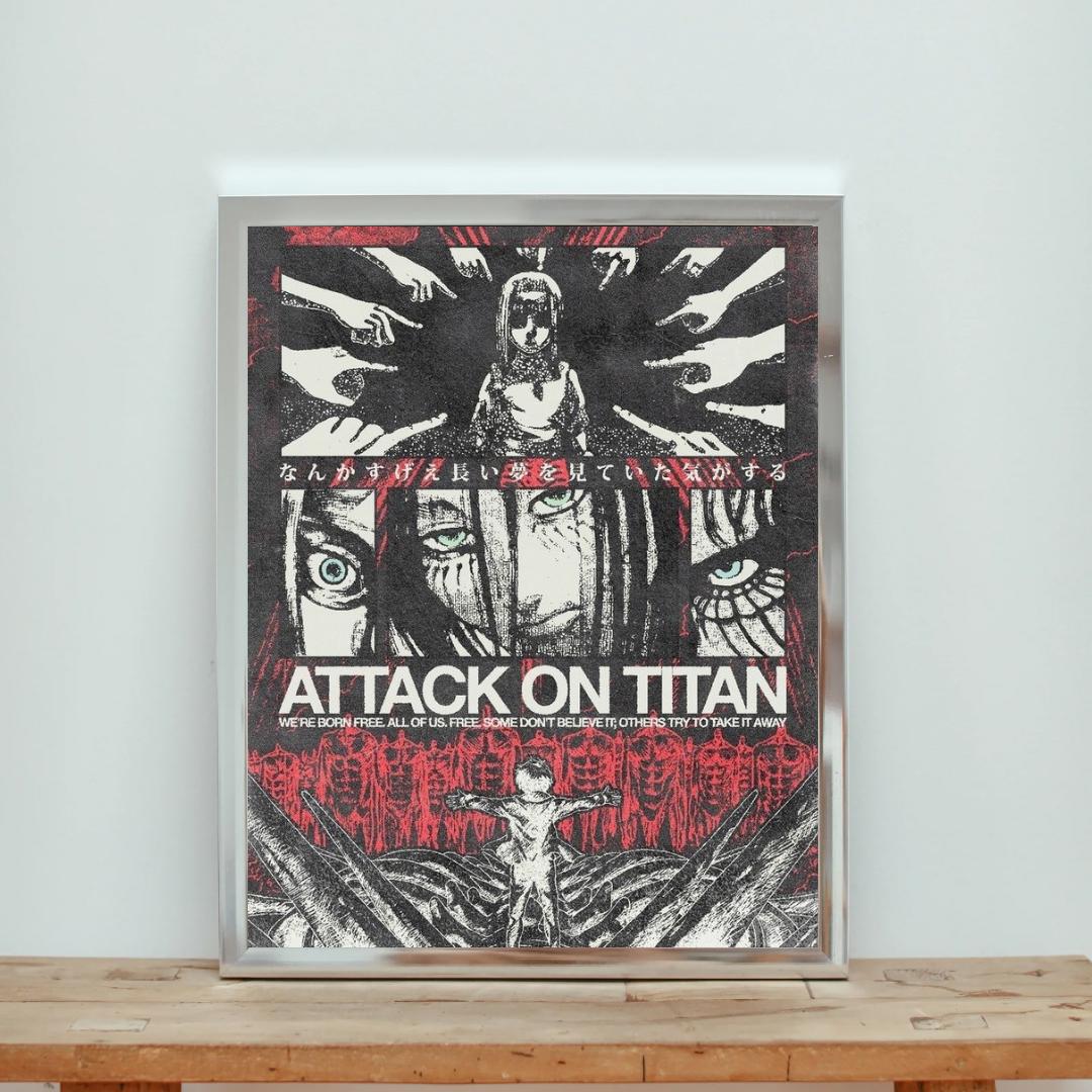 Attack On Tıtan - 998 Metal Poster
