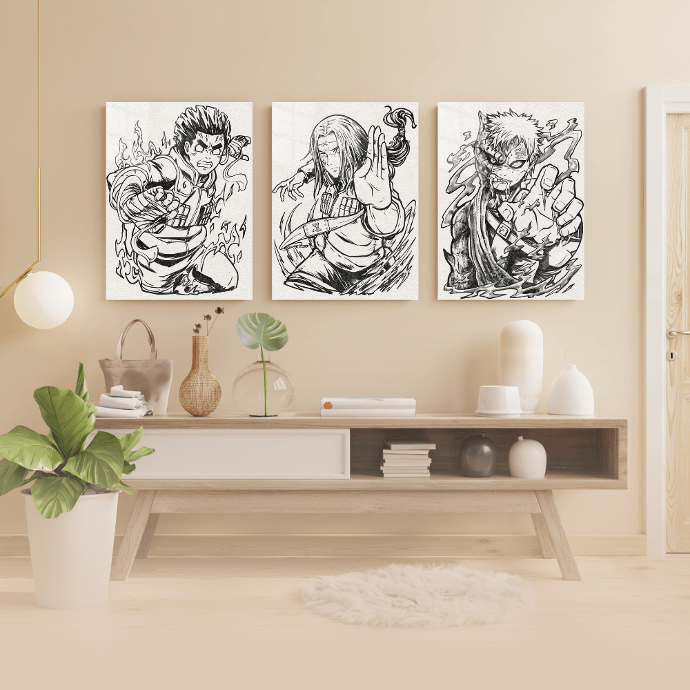 Naruto - 3'lü Metal Poster 29
