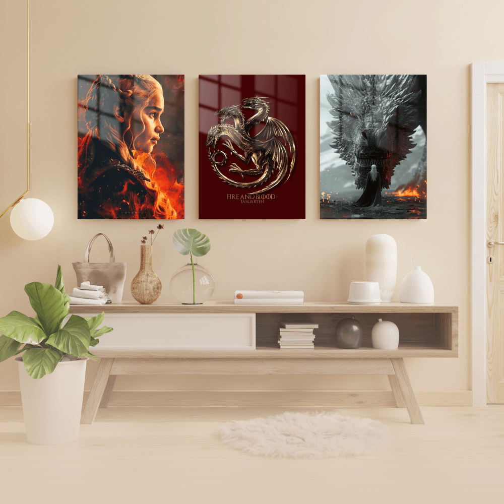 Game Of Thrones - 3'lü Metal Poster 11