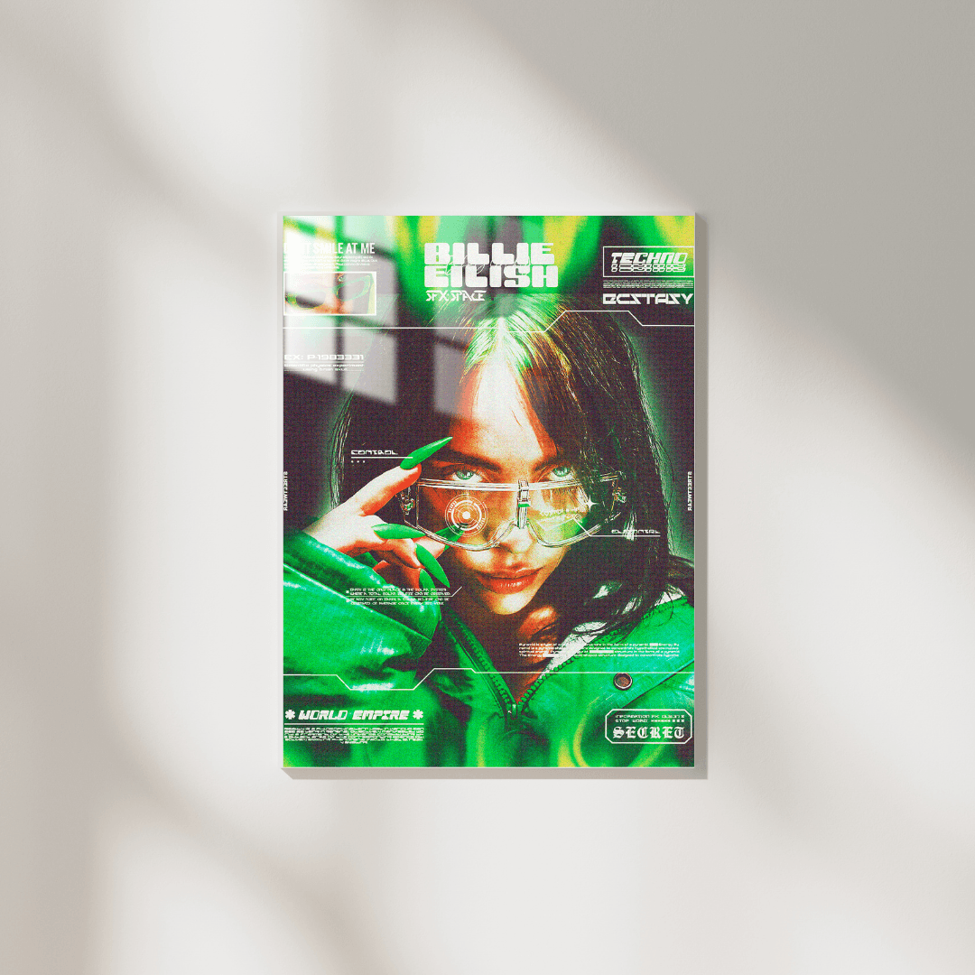 Billie Eilish - Metal Poster 642