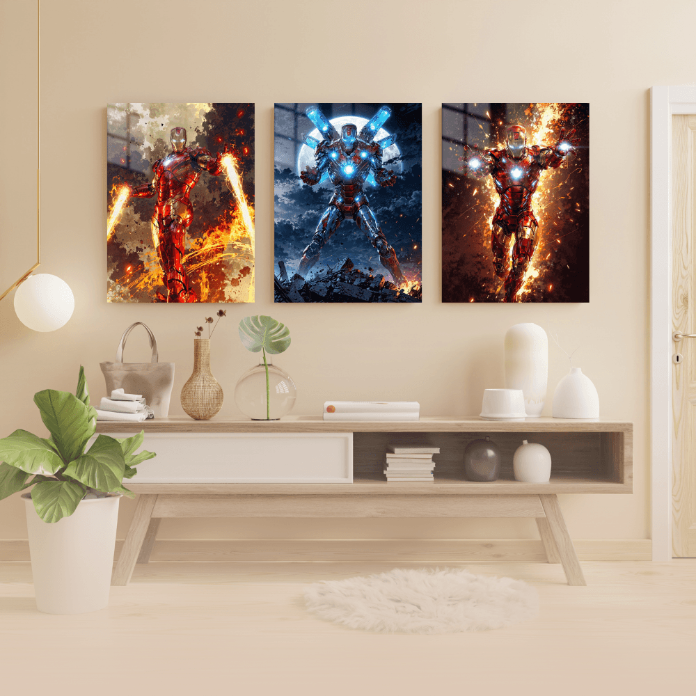 Iron Man - 3'lü Metal Poster 46