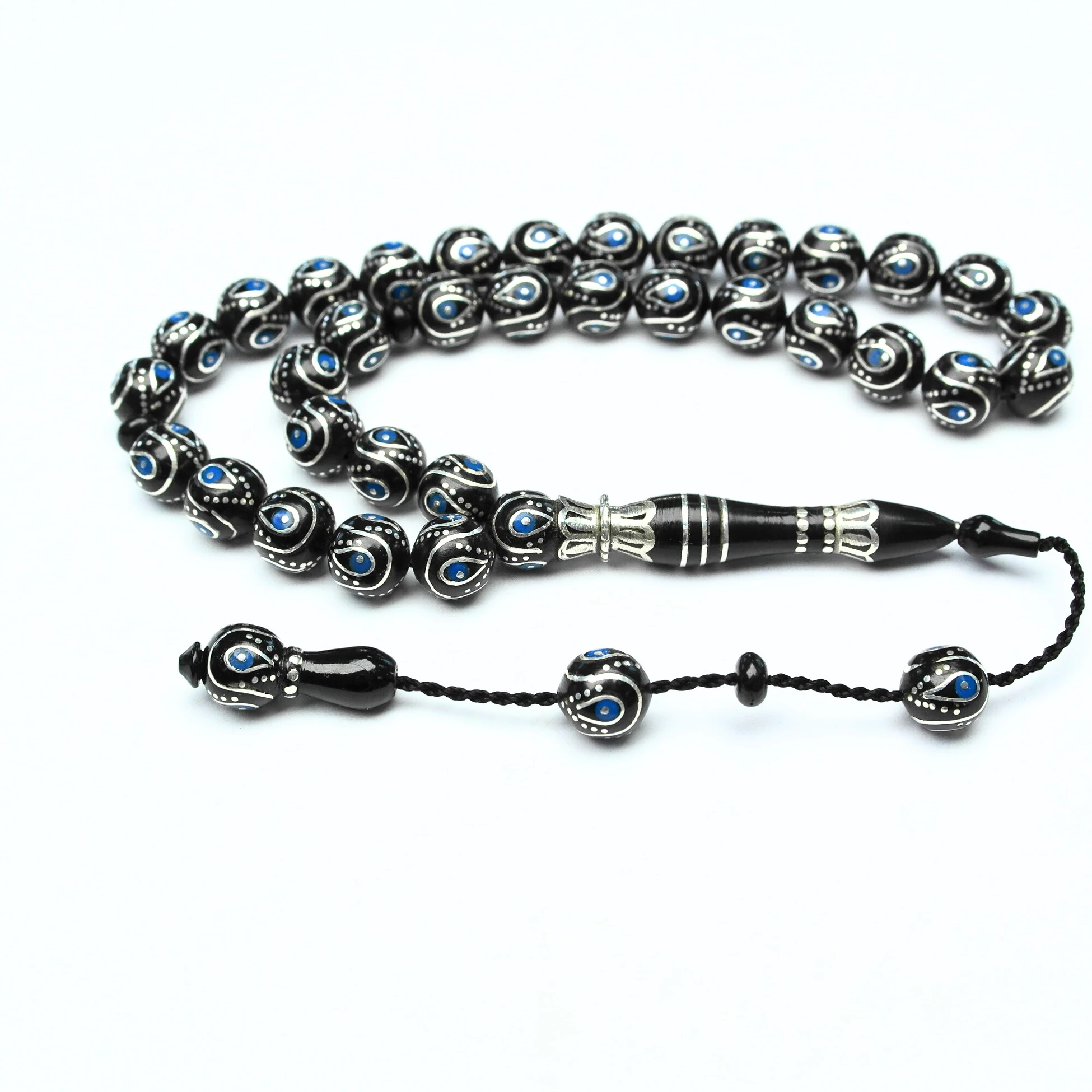 Damla İçi Damla Küre Model Sistemli Oltu Taşı Tespih