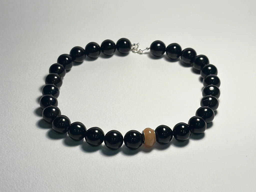 SIKMA OLTU TEK AKİKLİ KOLYE