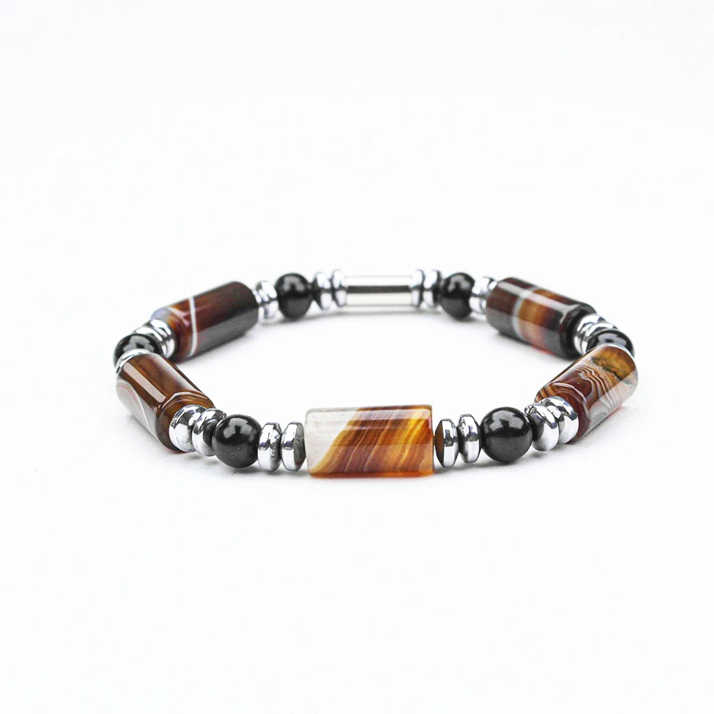 AKİK TAŞI KESME MİSİNA  LASTİKLİ BİLEKLİK