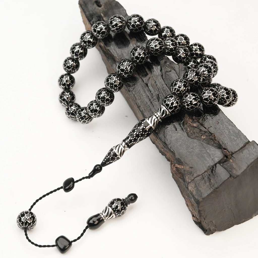 Oltu Taşı Küre Kesim Petek İşleme Oltu Taşı Tespih