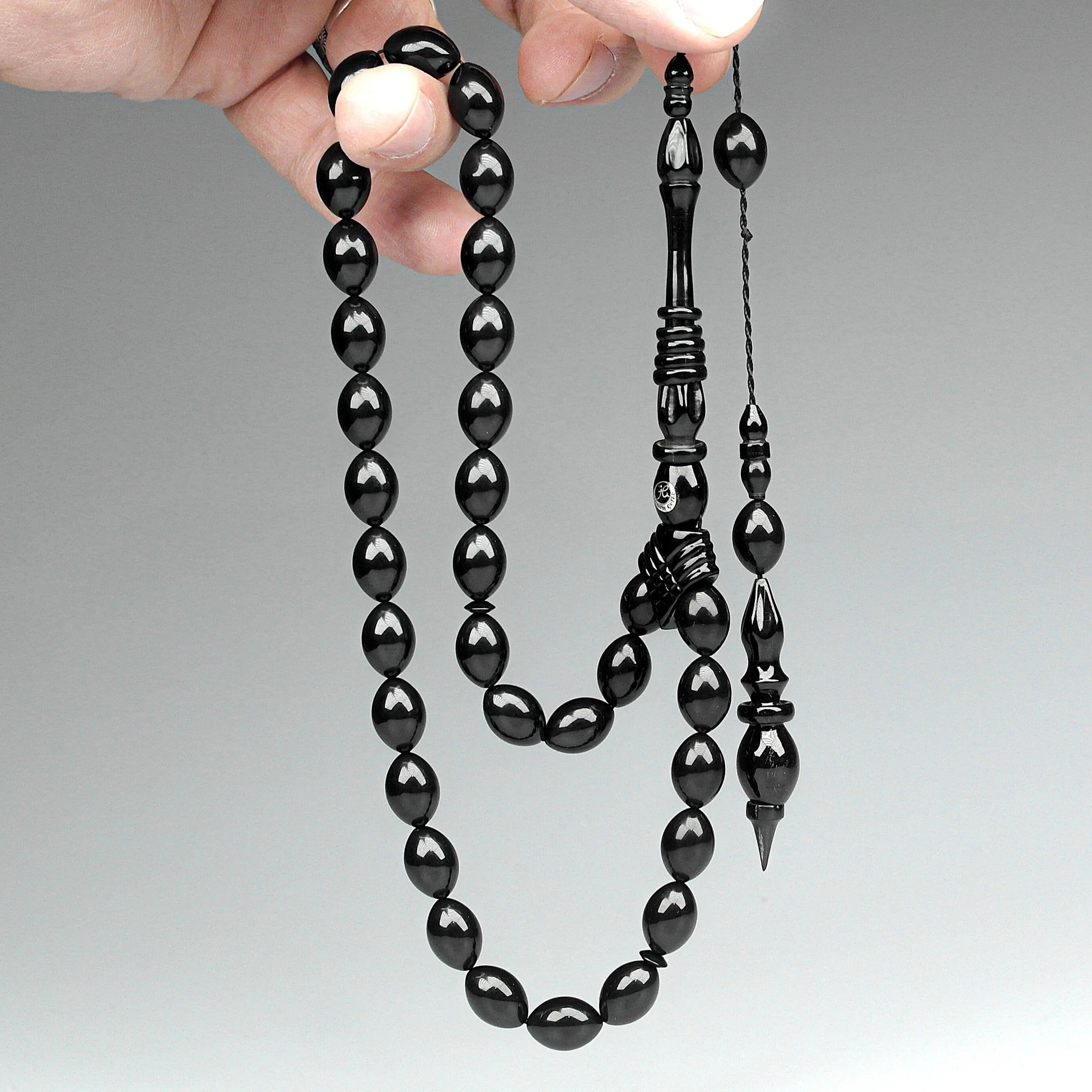 Oltu Taşı Özel Seri  İmame Bilezik Oyma  İşçilikli Tespih