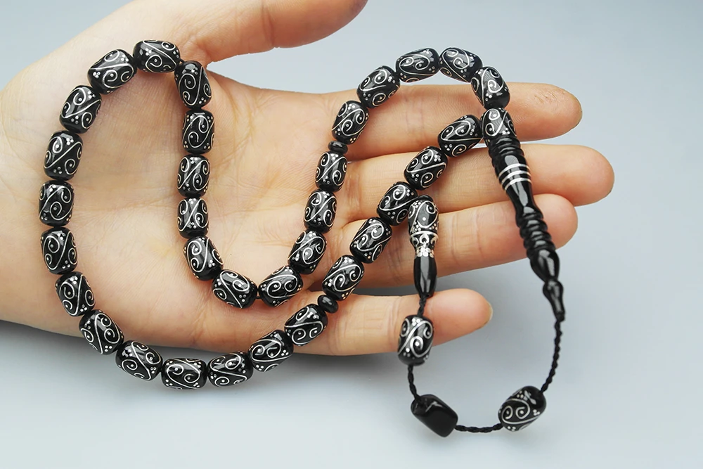 Oltu Taşı Koç Başı Model Tespih