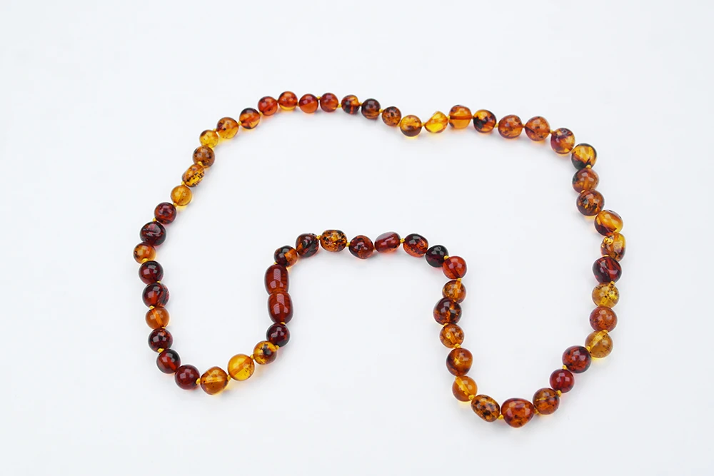 Günbatımı  Doğal Kesim Damla Kehribar Yetişkin Kolye