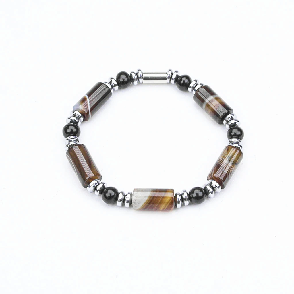 AKİK TAŞI KESME MİSİNA  LASTİKLİ BİLEKLİK