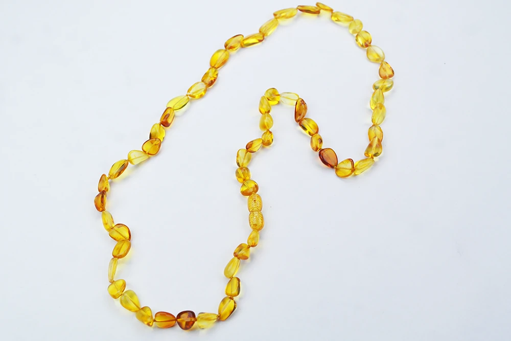 Doğanın Armağanı Doğal Kesim Damla Kehribar Yetişkin Kolye