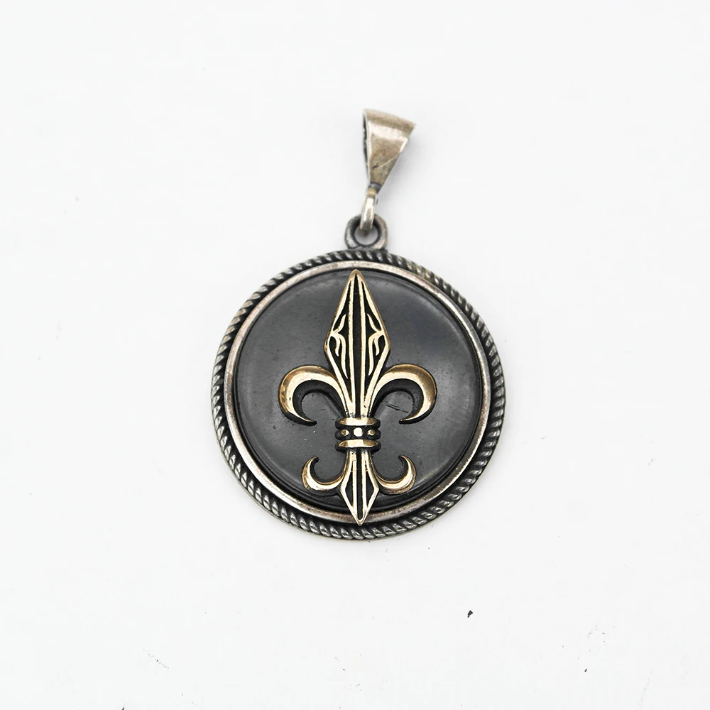 Opsidyen Taşlı Model Gümüş Erkek Kolye