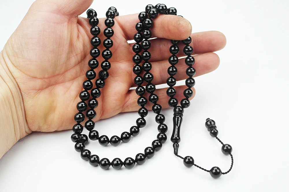 Oltu Taşı Küre Model 99 luk Namaz Tespih