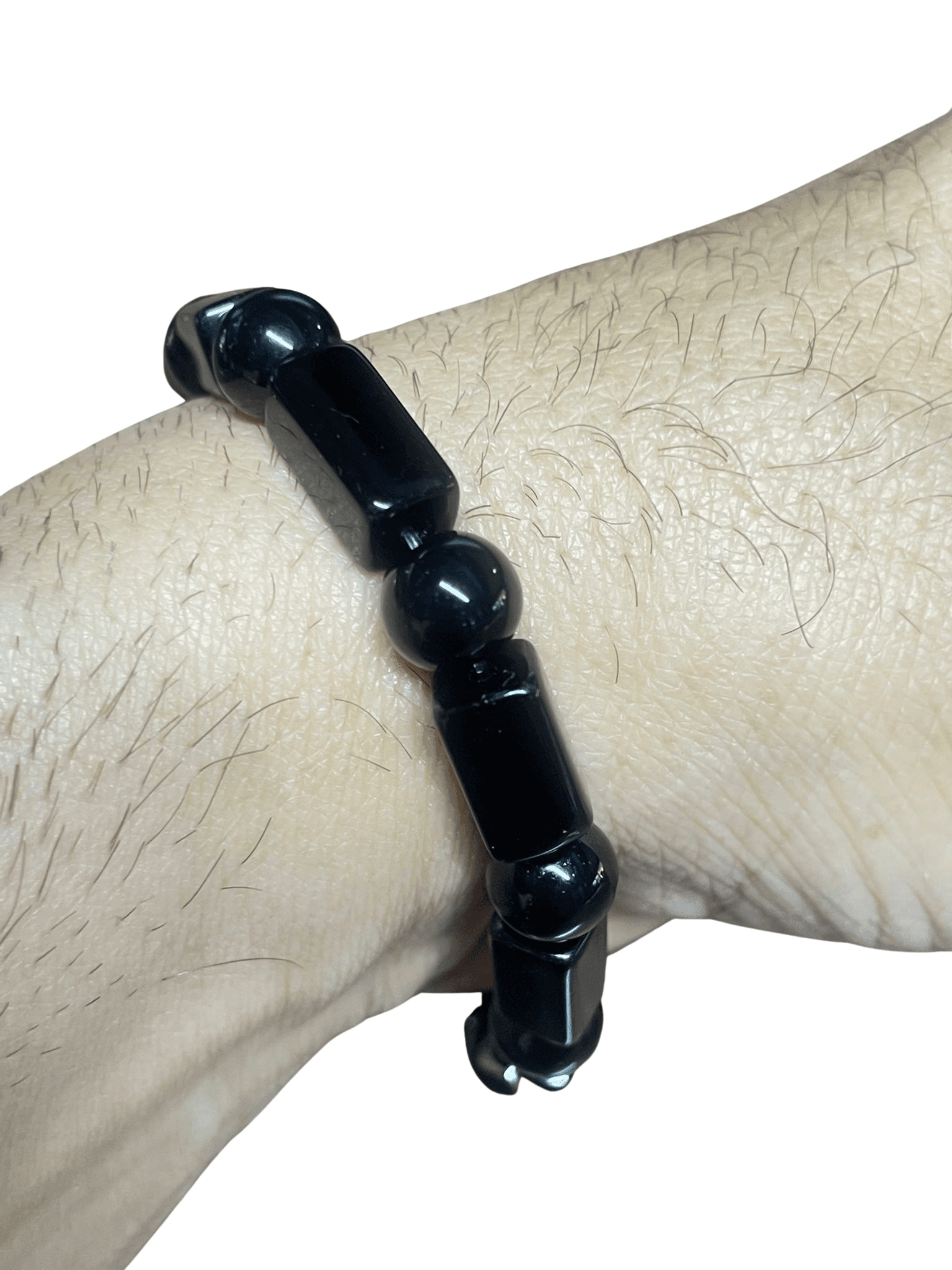 Obsidyen Erkek Bileklik
