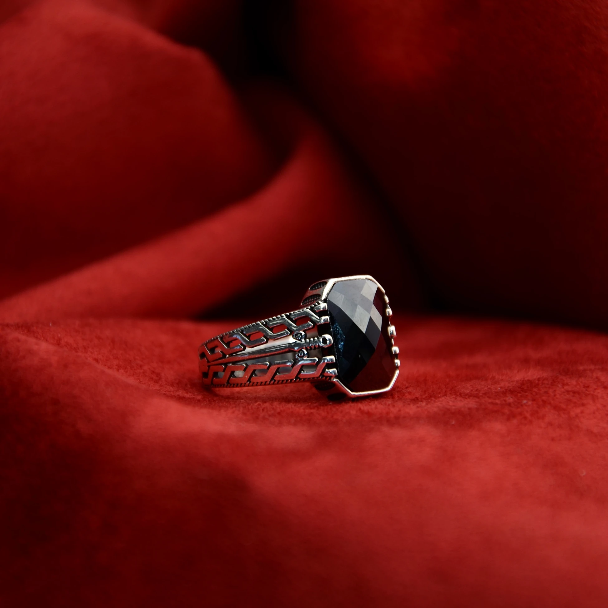 Zaman Labirenti Gümüş Erkek Yüzük