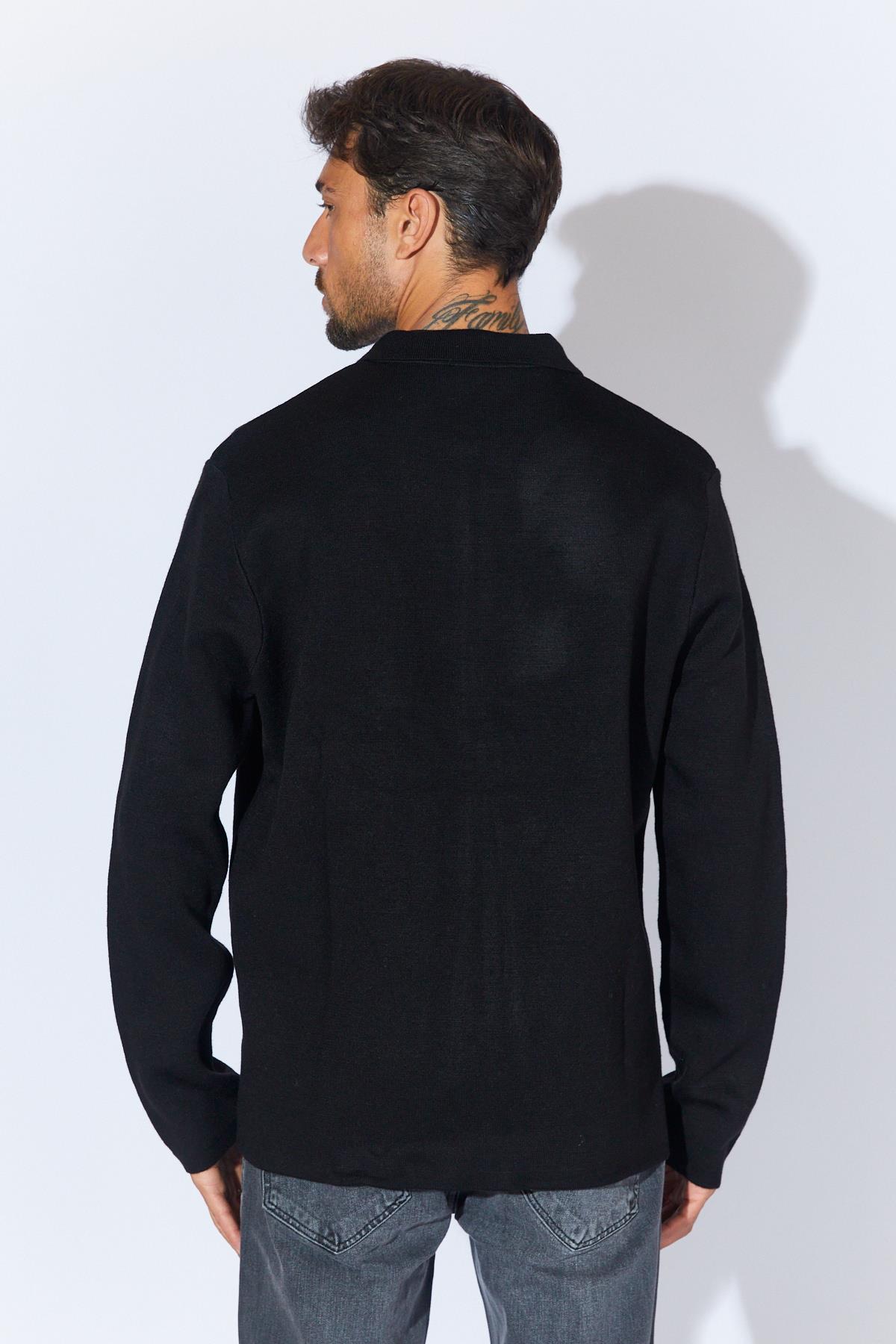 Erkek Double Face Akrilik Fermuarlı Hırka