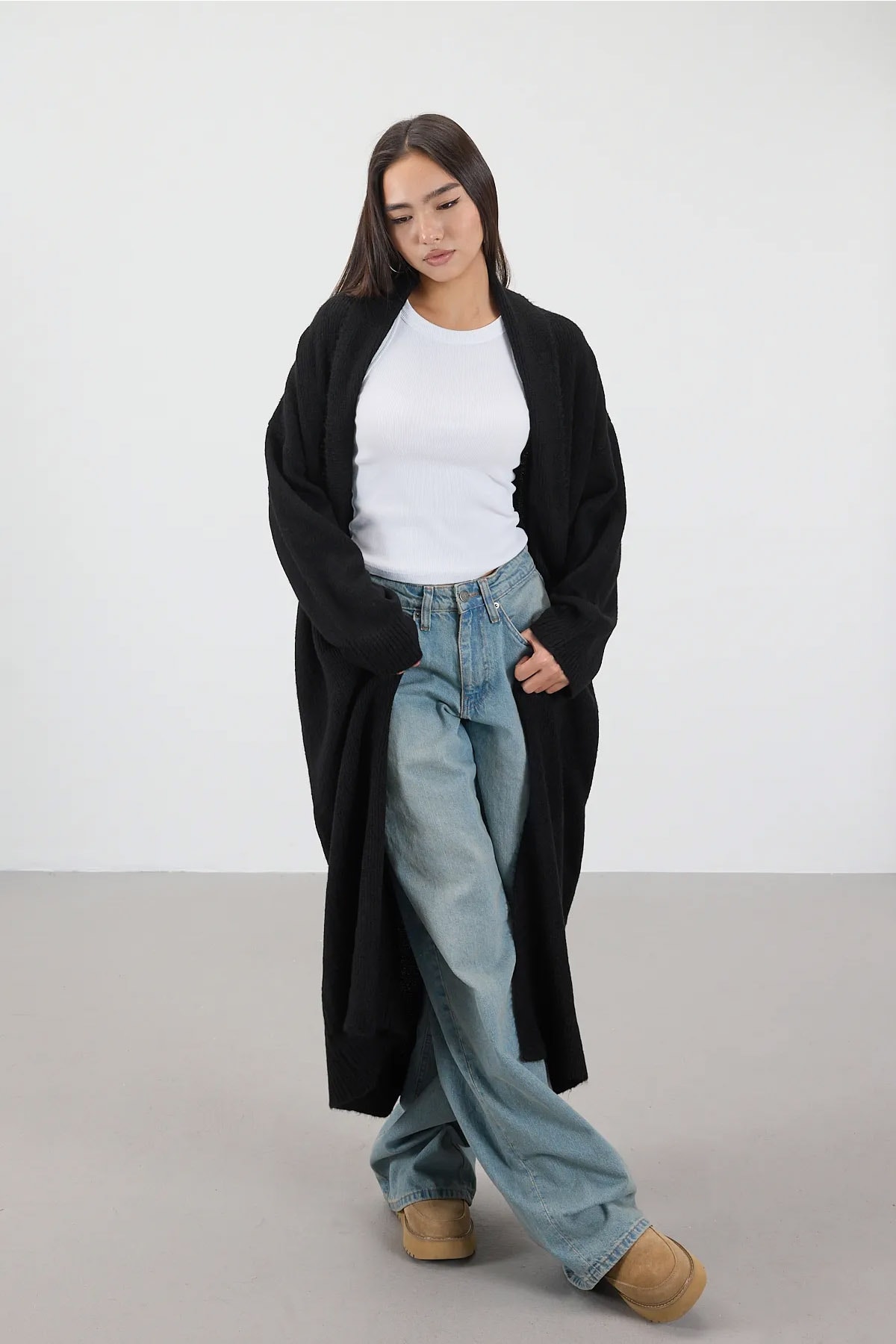 Kadın Salaş Triko Hırka