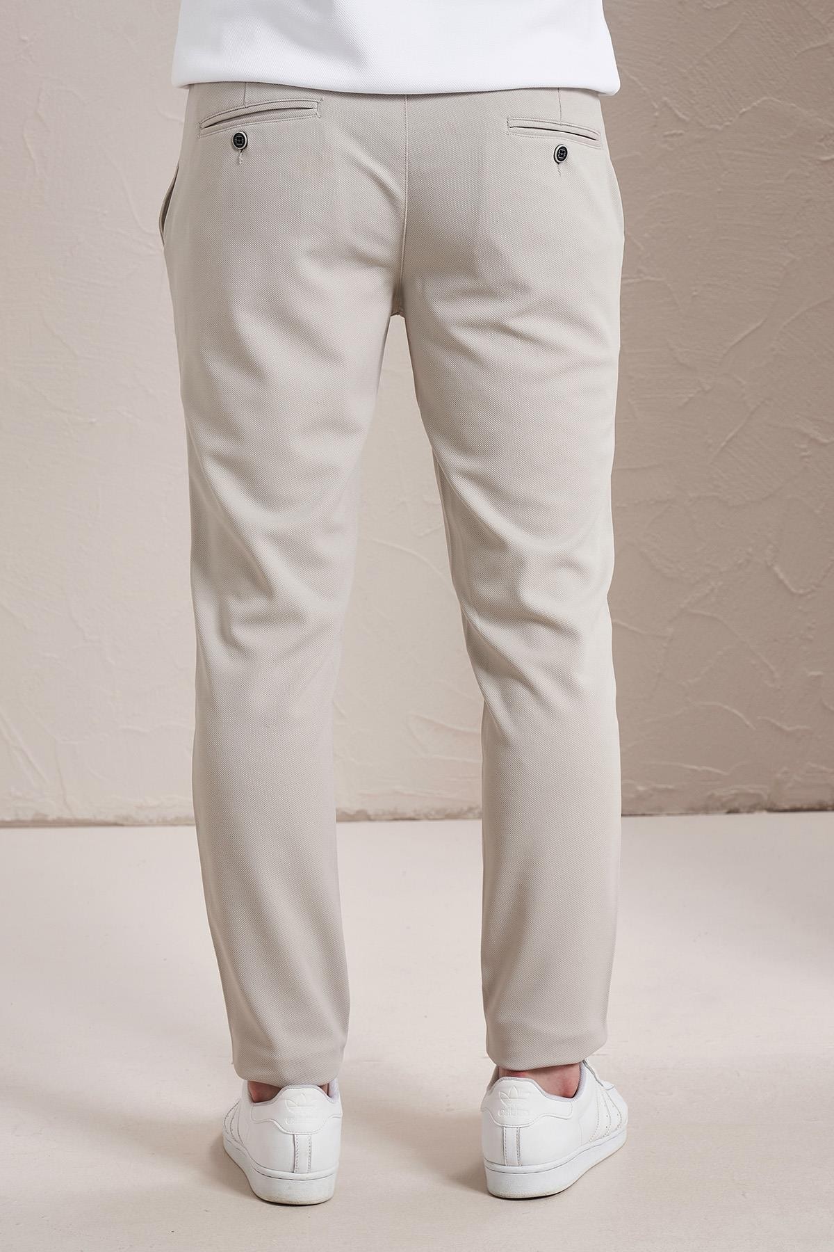 Erkek Yan Cep Slim Fit Pike Chino Pantolon