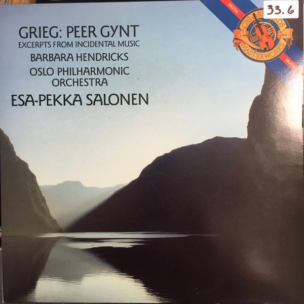 Grieg / Barbara Hendricks / Oslo Philharmonic Orchestra / Esa-Pekka Salonen – Peer Gynt Excerpts From The Incidental Music