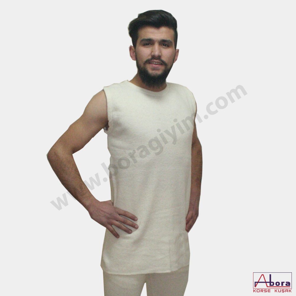 ARYUN Coarse Wool Knitted 100% Wool Underwear Sleeveless