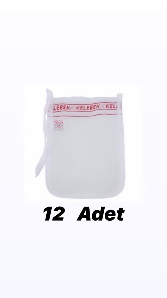 Kelebek Kalın Kese 12 Adet Sert Hamam Kese Gelin Kesesi