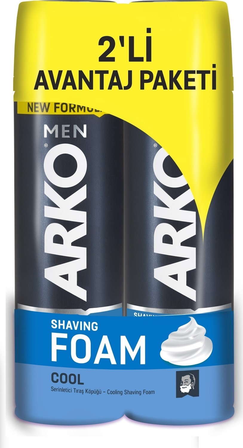 Arko Men Cool Shaving Foam 2-Piece Advantage Pack (2X200 Ml)