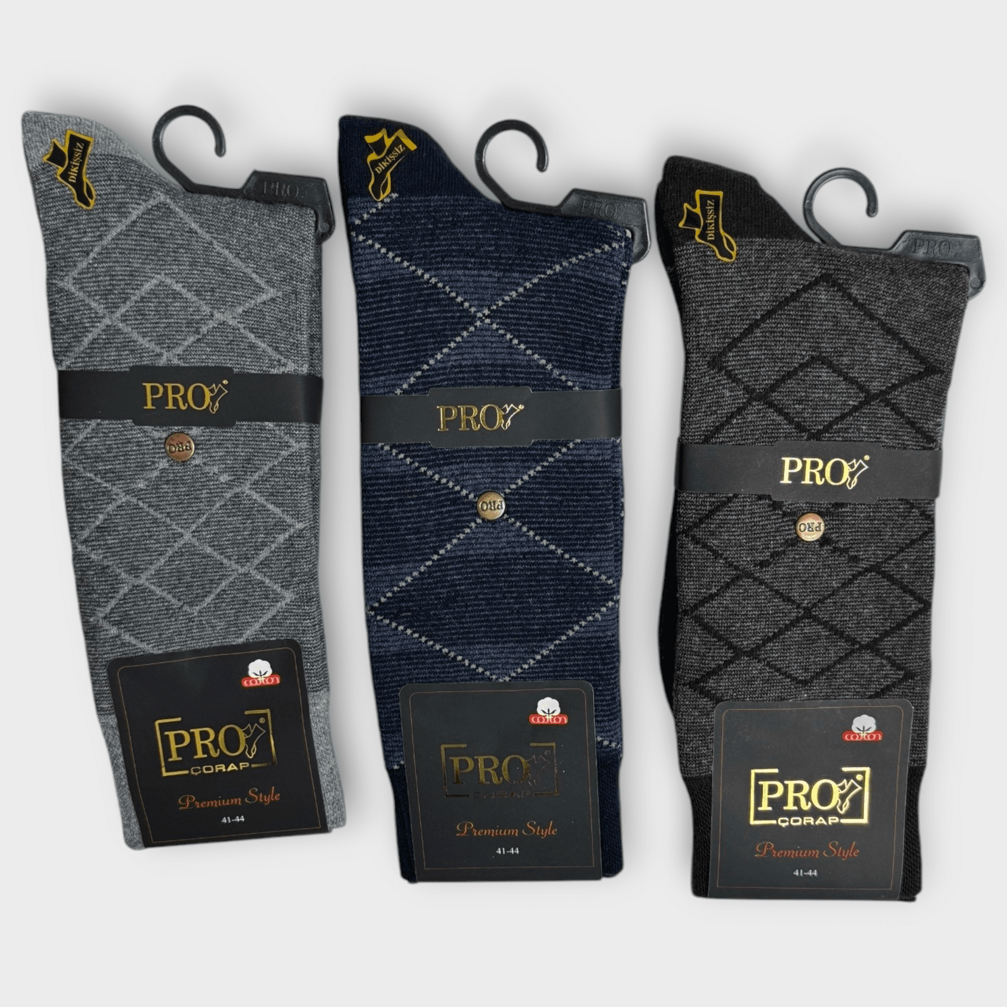 Pro Men's Towel Socks 41-44 3 Pieces