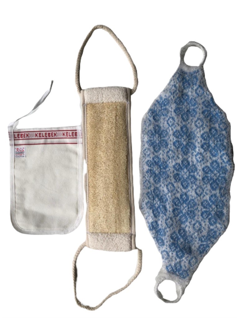 Natural Stringed Pumpkin Fiber Knitted Long Fiber Butterfly Pouch Bora Fiber Set of 3