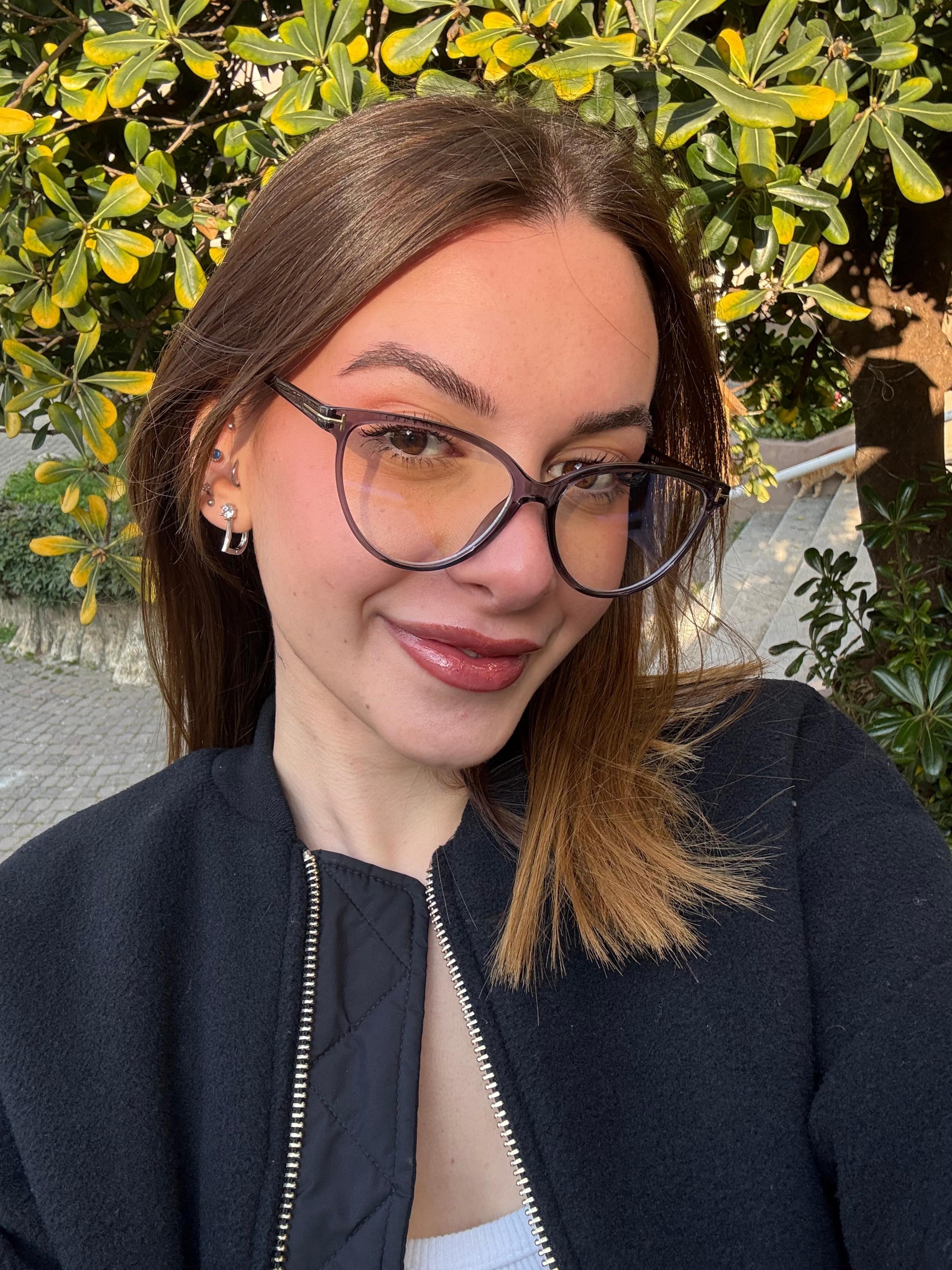 Diana Cat Eye Optik Uyumlu Blue Block Mavi Işık Koruyucu Gözlük Şeffaf Gri