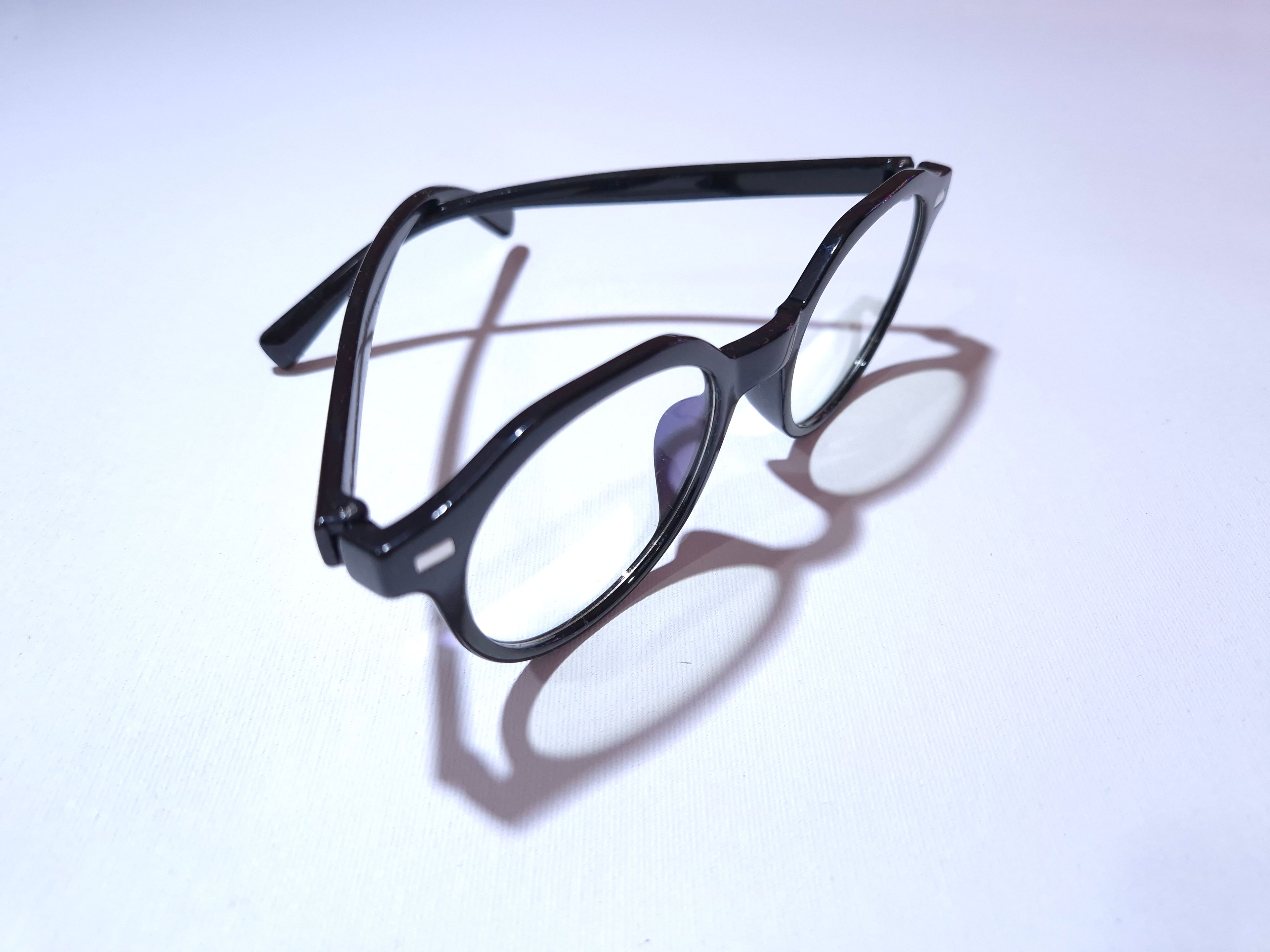 Elisa Yuvarlak Retro Optik Uyumlu Blue Block Mavi Işık Koruyucu Gözlük Parlak Siyah