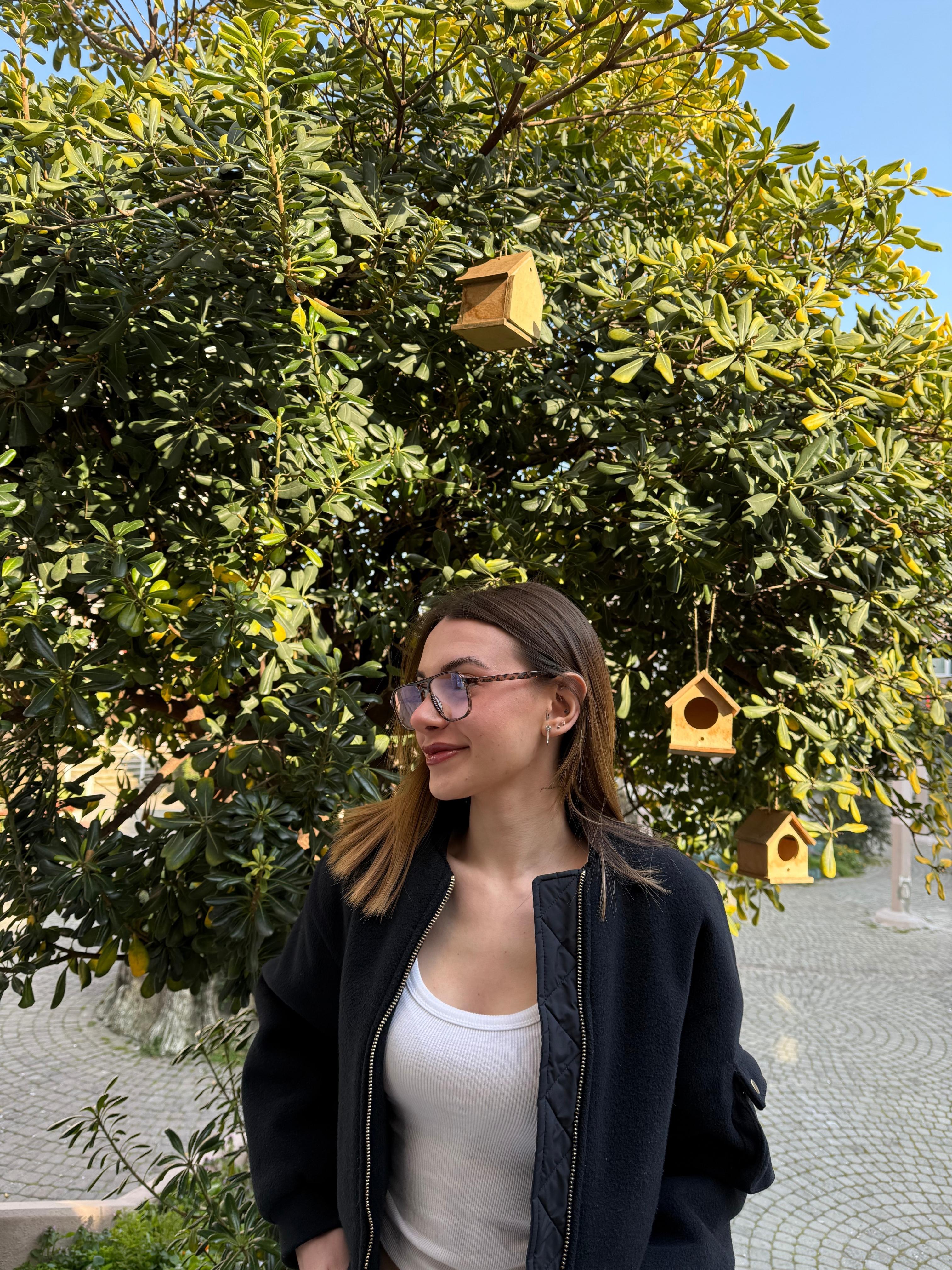 Eva Leopar Desenli Pilot Model Optik Uyumlu Blue Block Mavi Işık Koruyucu Gözlük Kahverengi