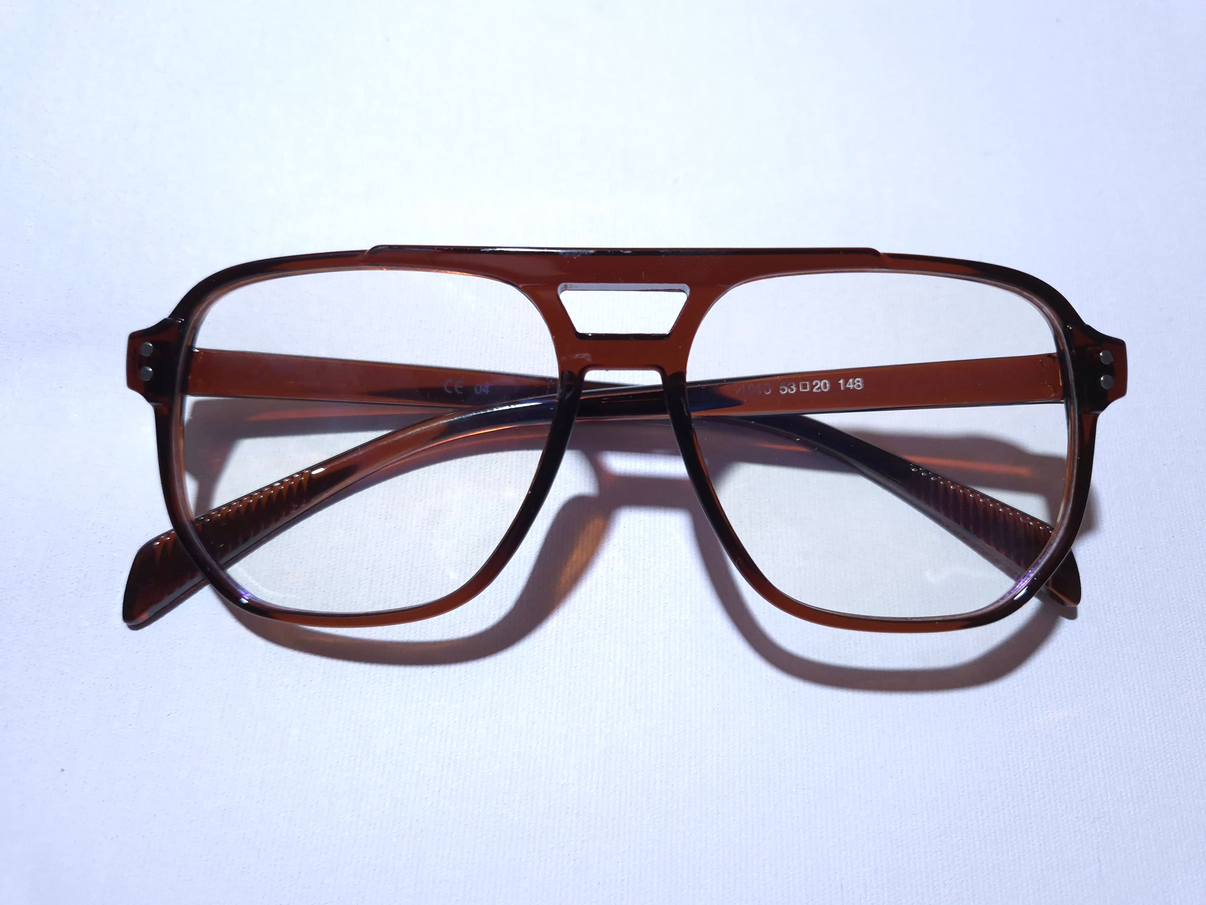 Mira Oversize Retro Optik Uyumlu Blue Block Mavi Işık Koruyucu Gözlük Kahverengi