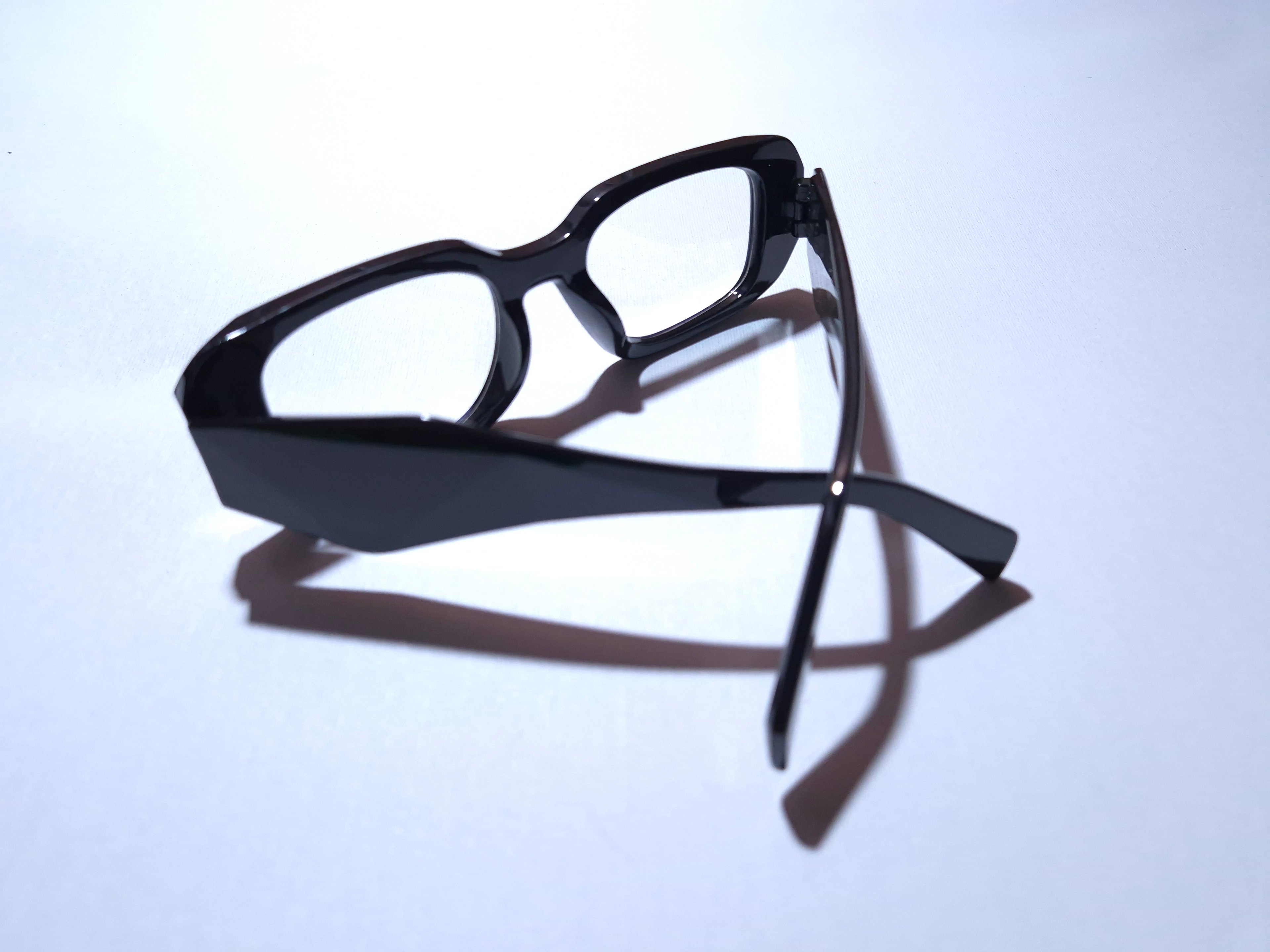 Luna Oversize Kalın Çerçeve Optik Uyumlu Blue Block Mavi Işık Koruyucu Gözlük Parlak Siyah