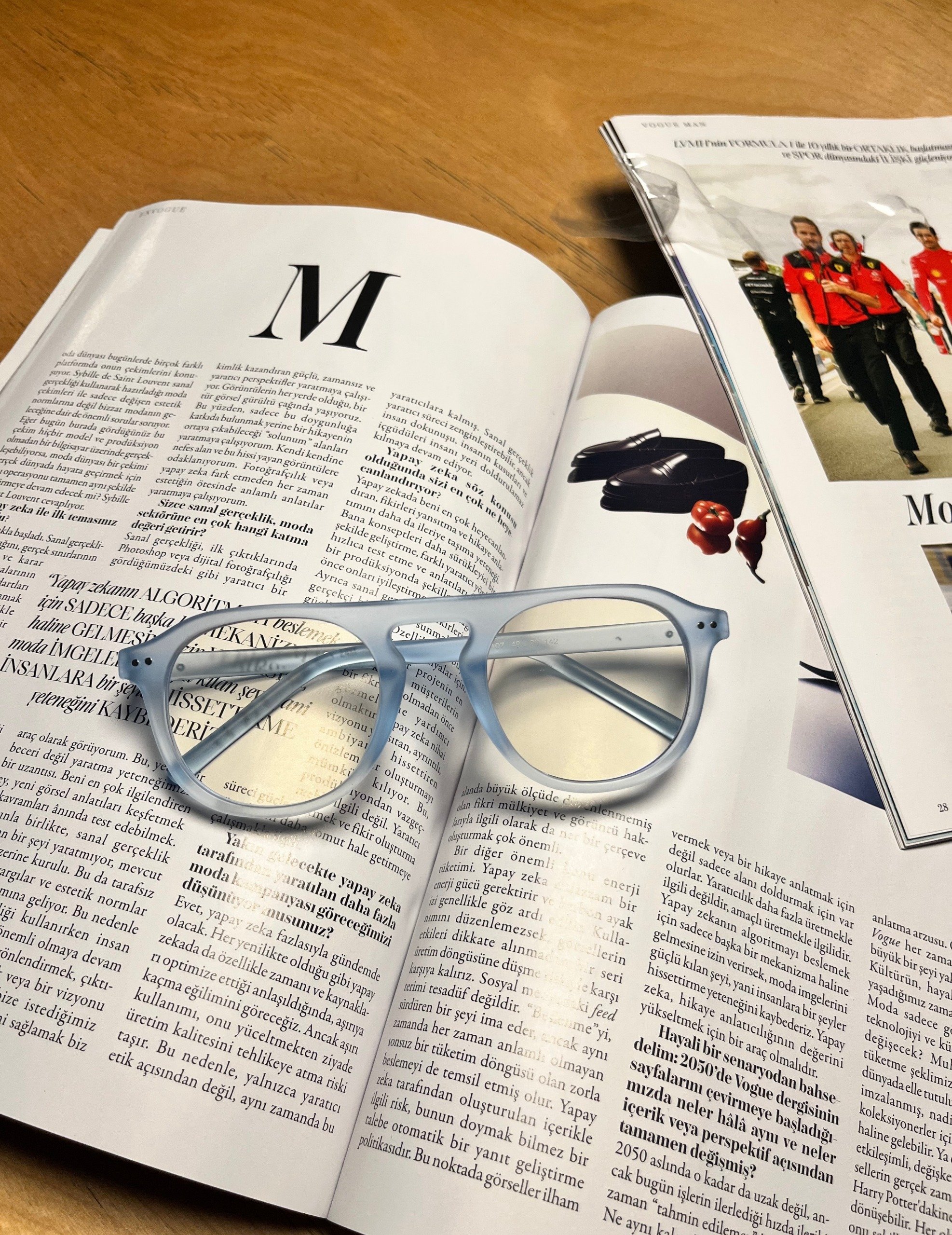 Stella Şeffaf Mavi Retro Optik Uyumlu Blue Block Mavi Işık Koruyucu Gözlük
