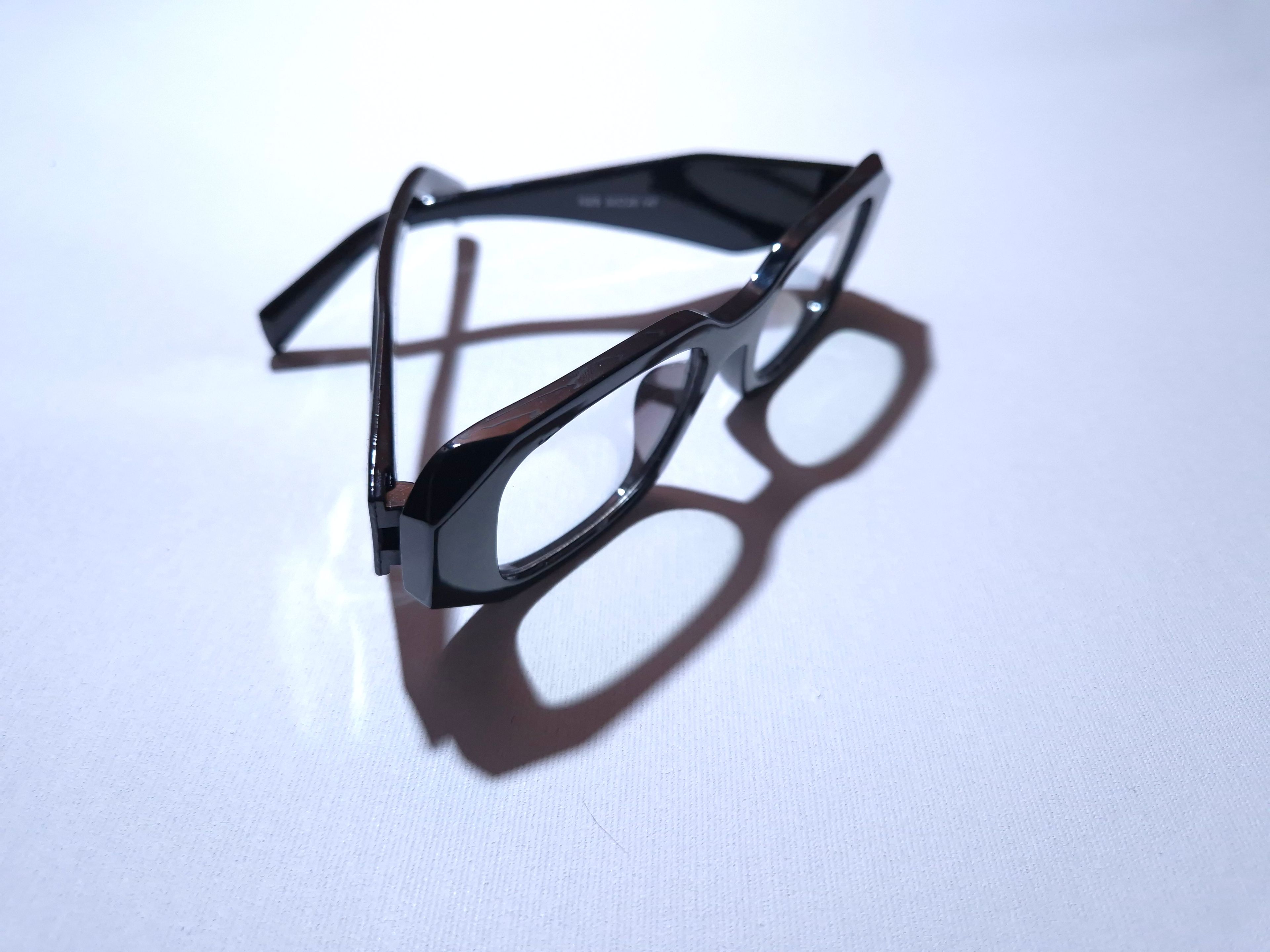 Luna Oversize Kalın Çerçeve Optik Uyumlu Blue Block Mavi Işık Koruyucu Gözlük Parlak Siyah