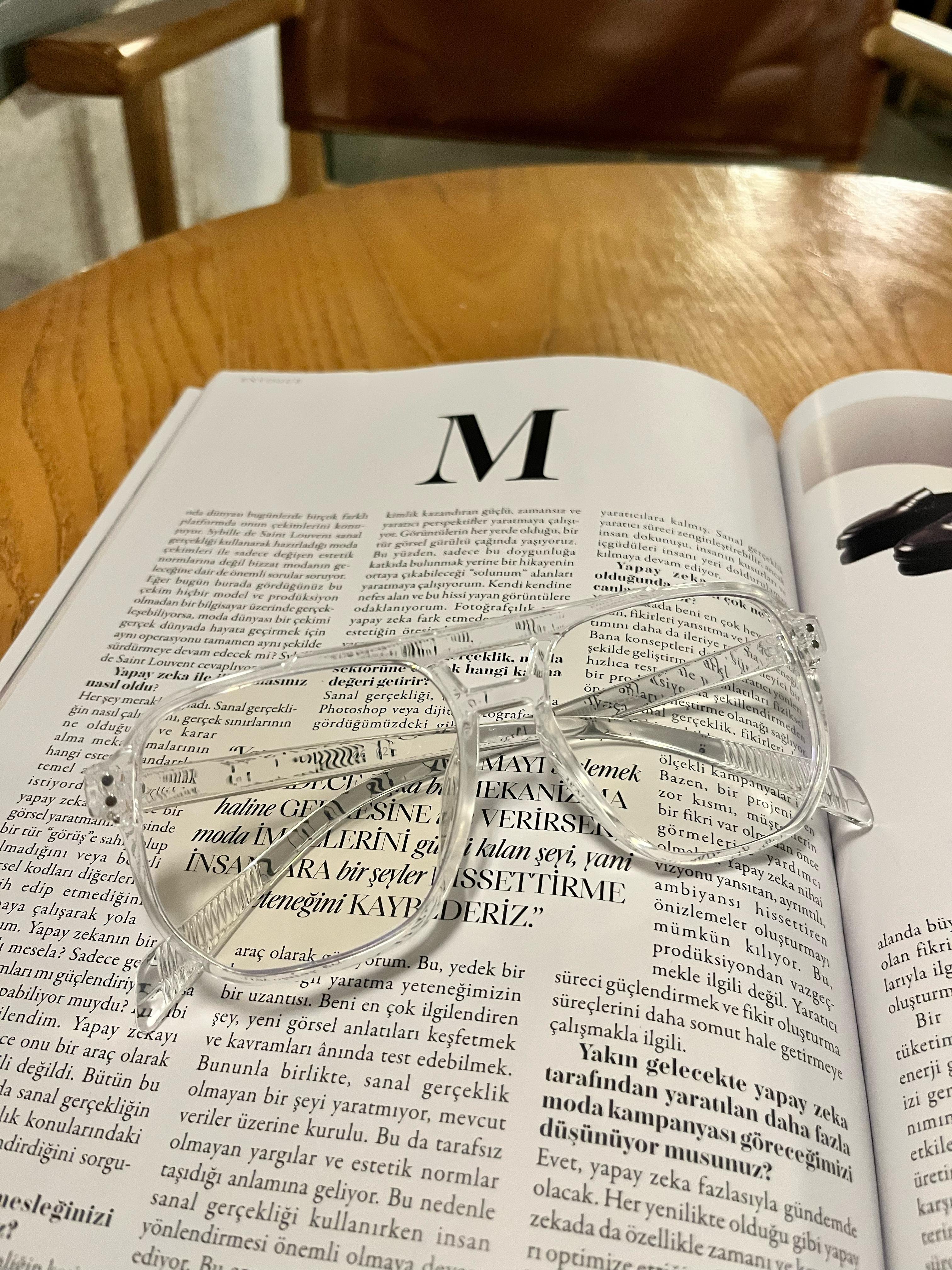 Rina Optik Uyumlu Blue Block Mavi Işık Koruyucu Gözlük Şeffaf