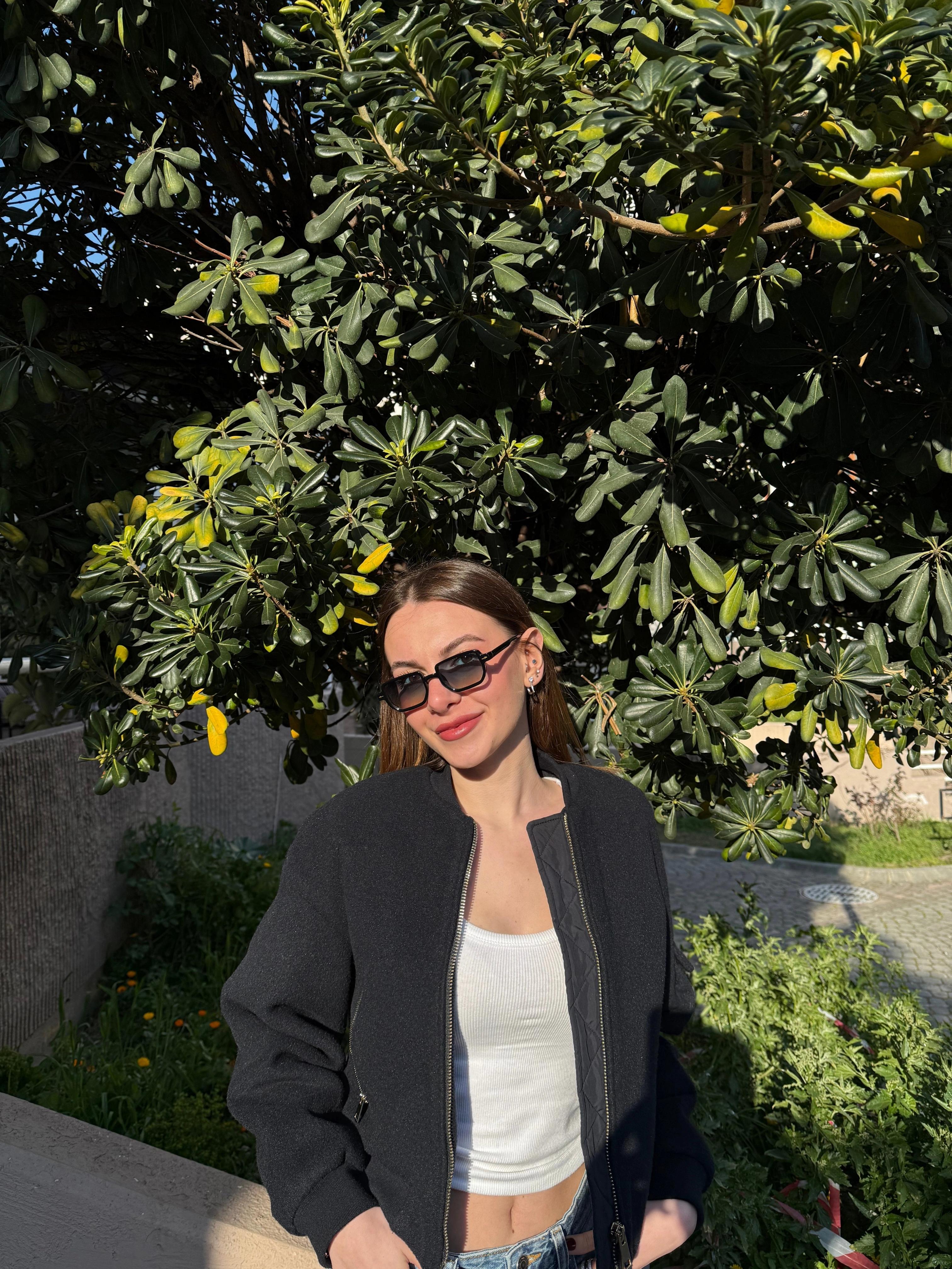 Chloe Degrade Lensli Black Yeni Sezon Dikdörtgen Güneş Gözlüğü