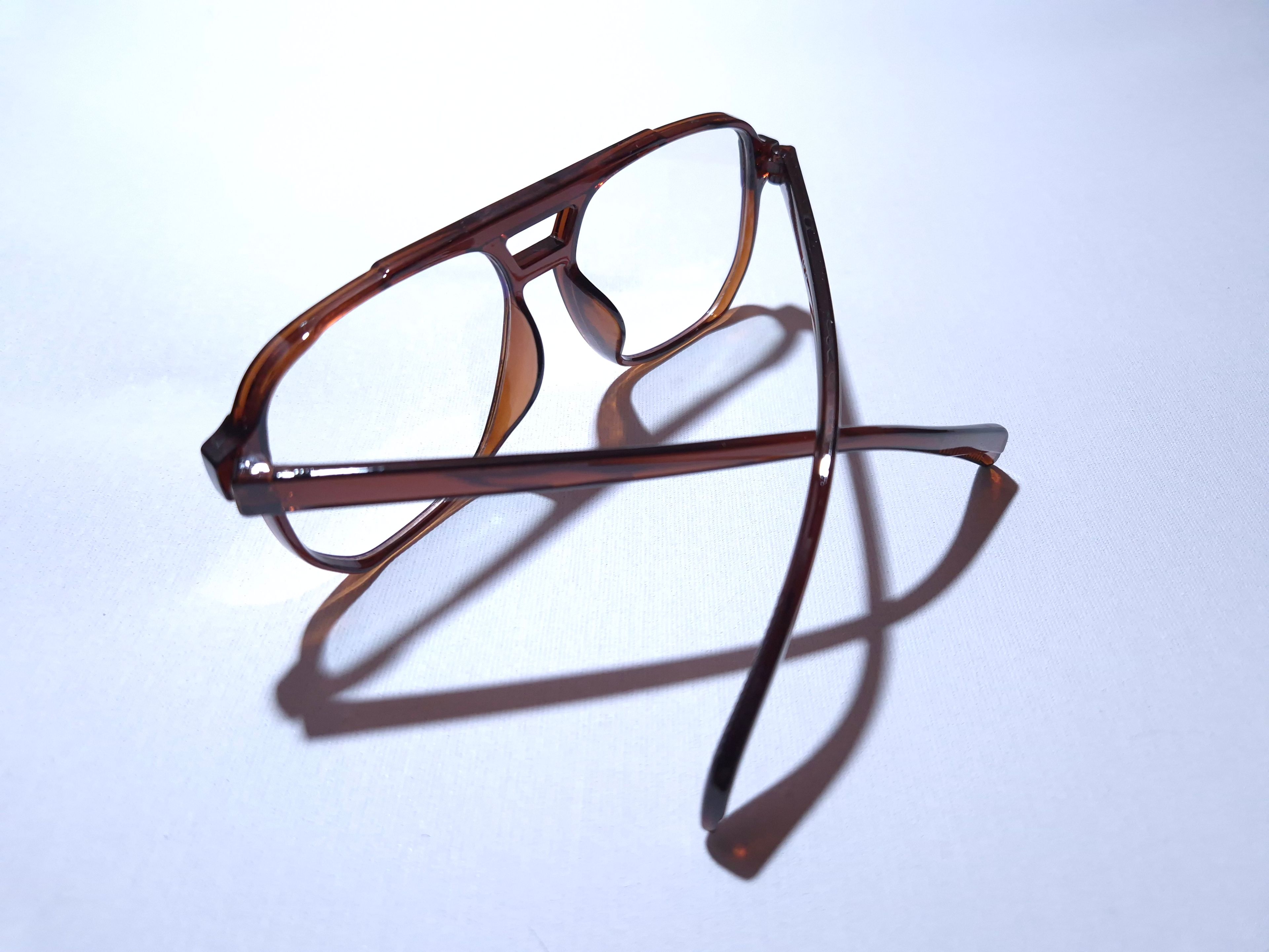 Mira Oversize Retro Optik Uyumlu Blue Block Mavi Işık Koruyucu Gözlük Kahverengi