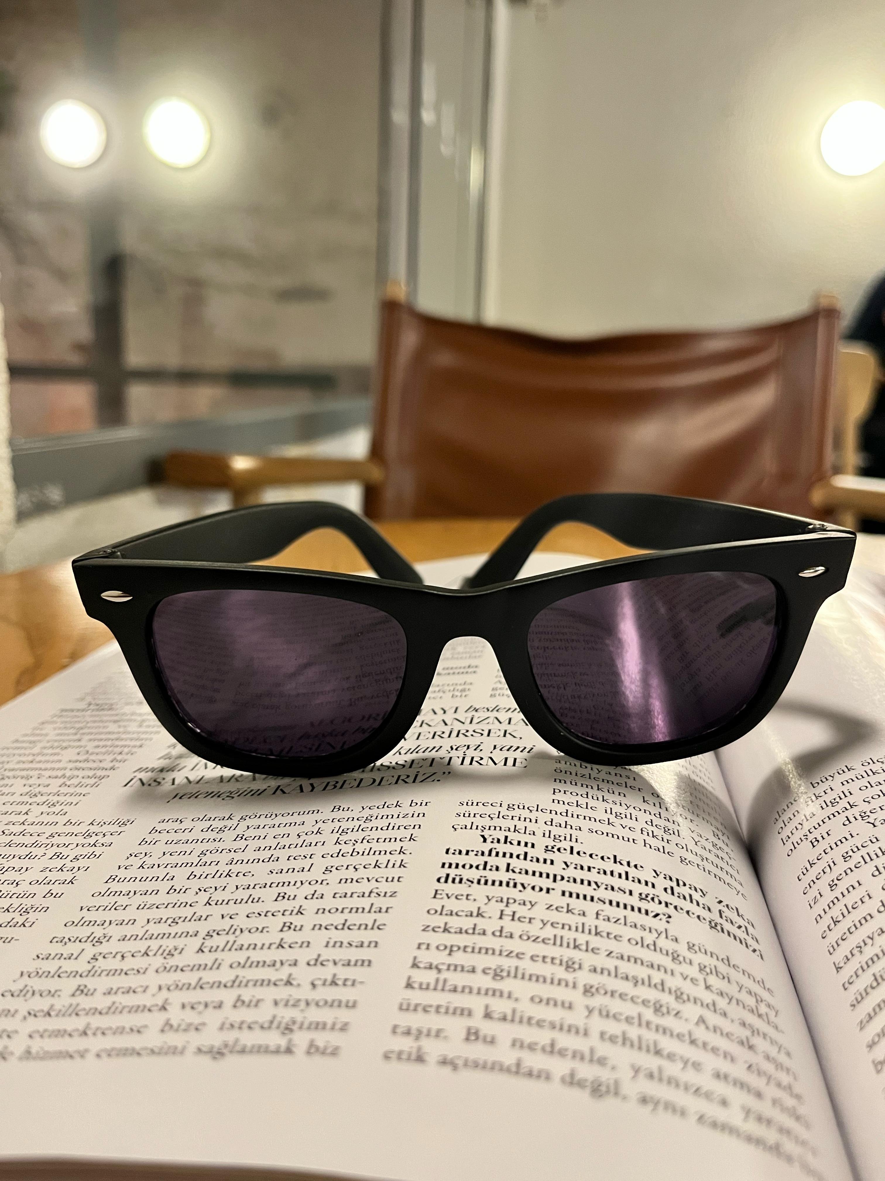 Arina Mat Siyah Yeni Sezon Wayfarer Güneş Gözlüğü