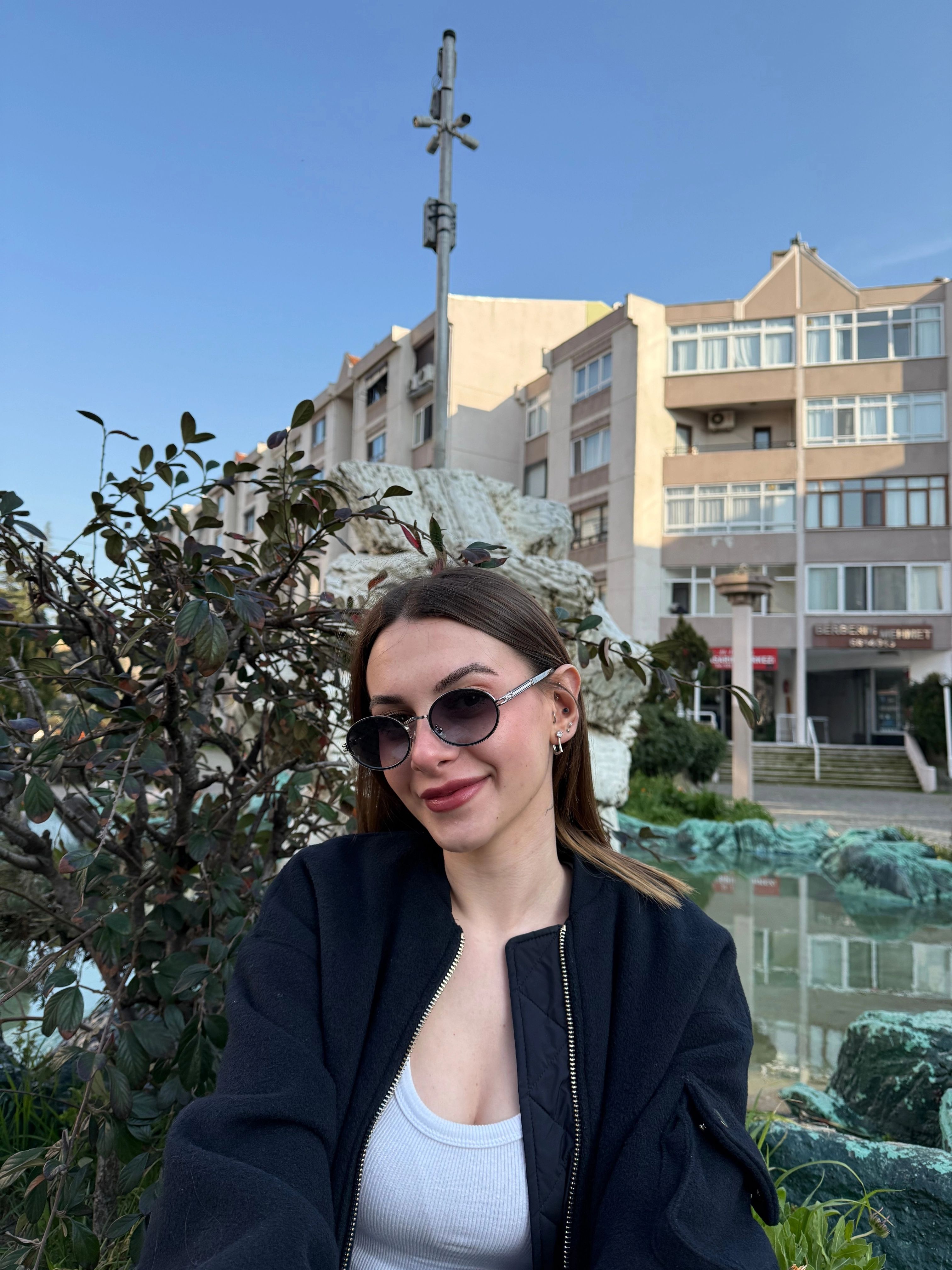Alessia Gümüş-Siyah Yeni Sezon Oval Retro Güneş Gözlüğü