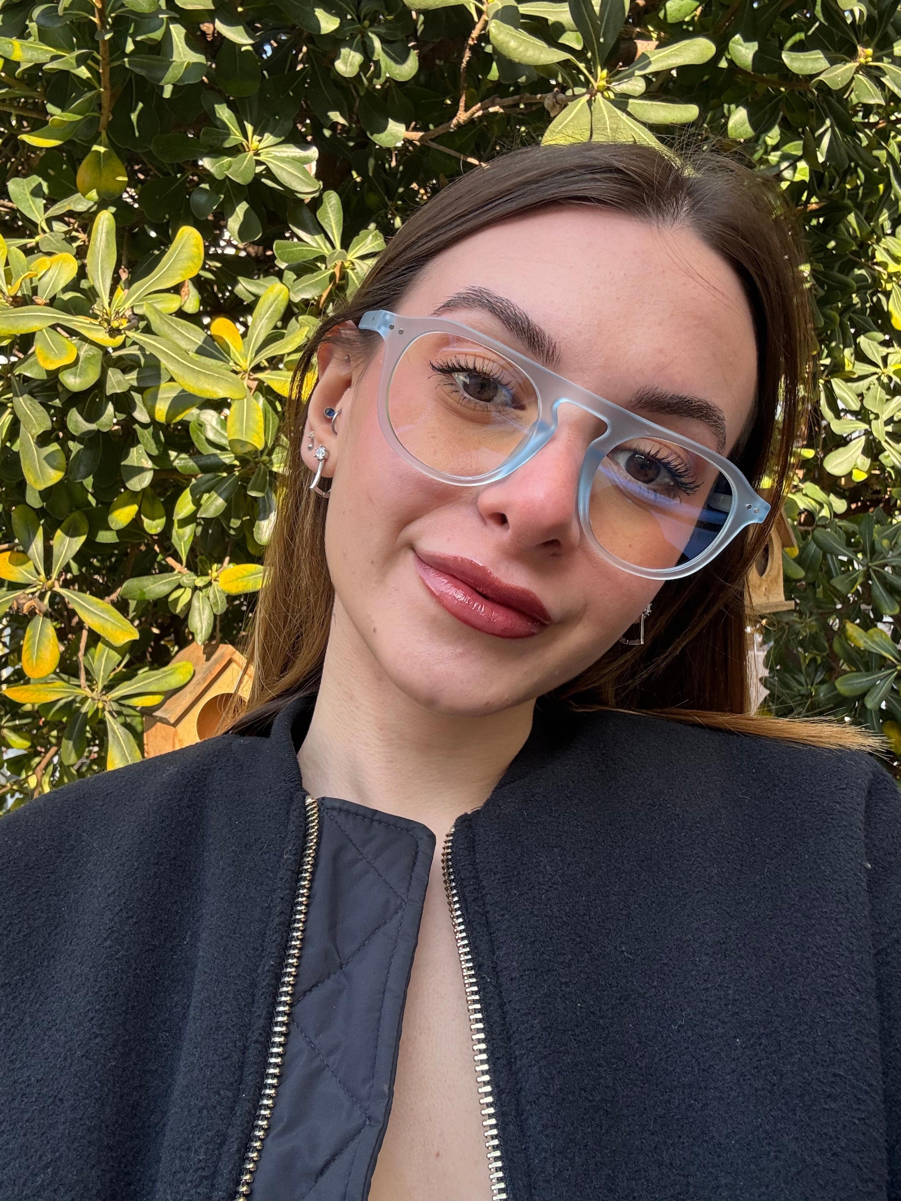 Stella Şeffaf Mavi Retro Optik Uyumlu Blue Block Mavi Işık Koruyucu Gözlük