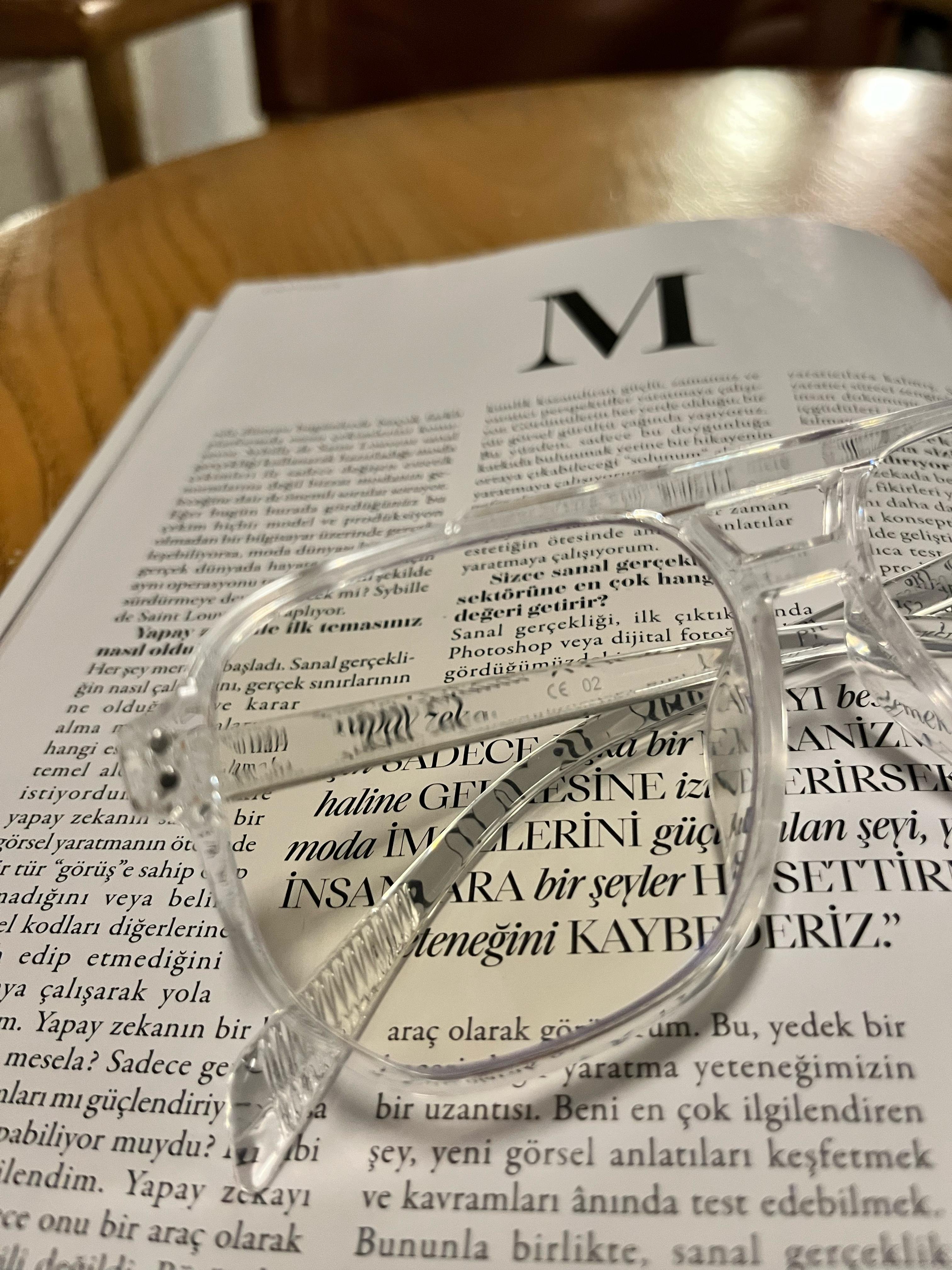 Rina Optik Uyumlu Blue Block Mavi Işık Koruyucu Gözlük Şeffaf