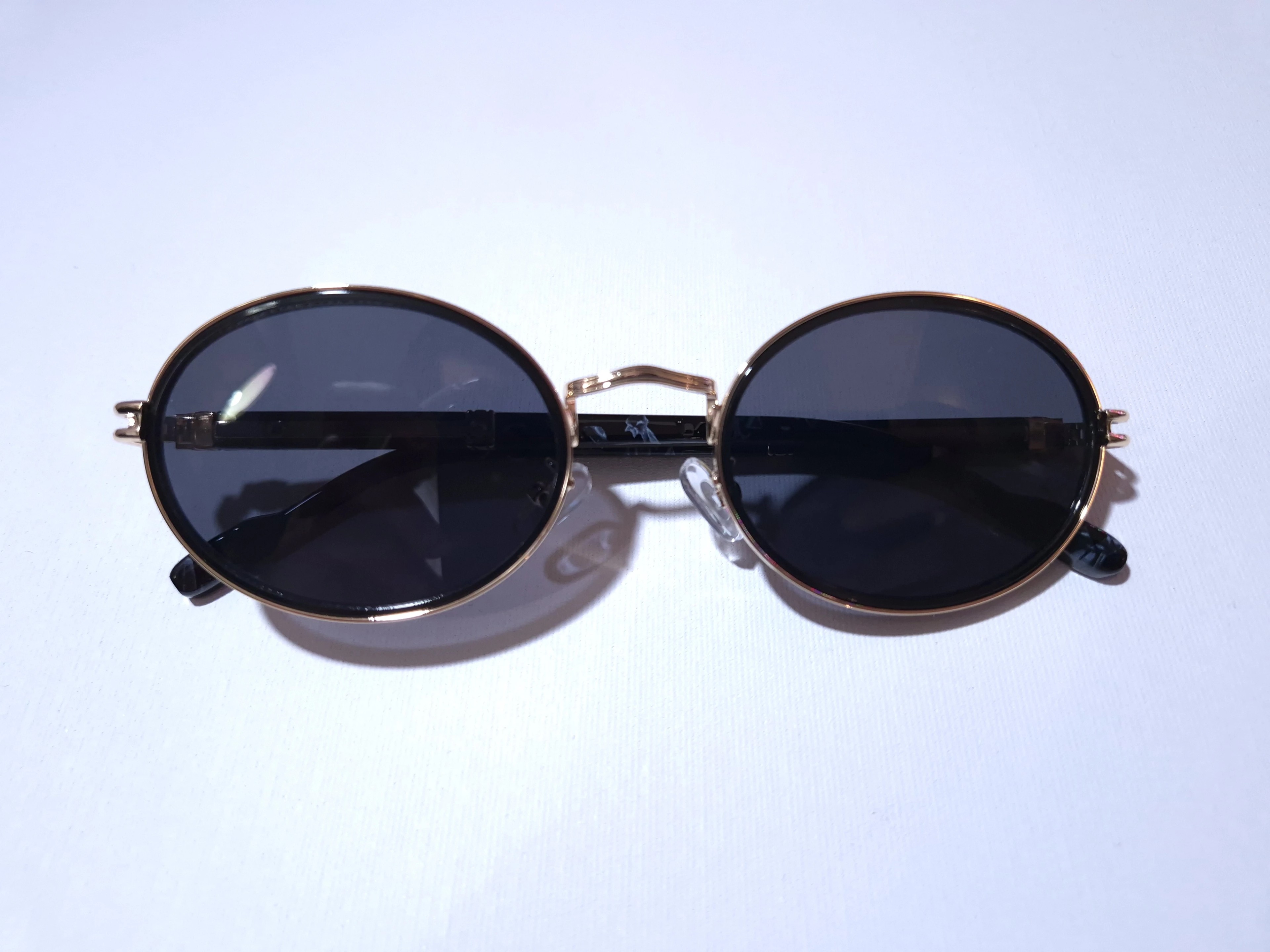 Alessia Gold-Siyah Yeni Sezon Oval Retro Güneş Gözlüğü