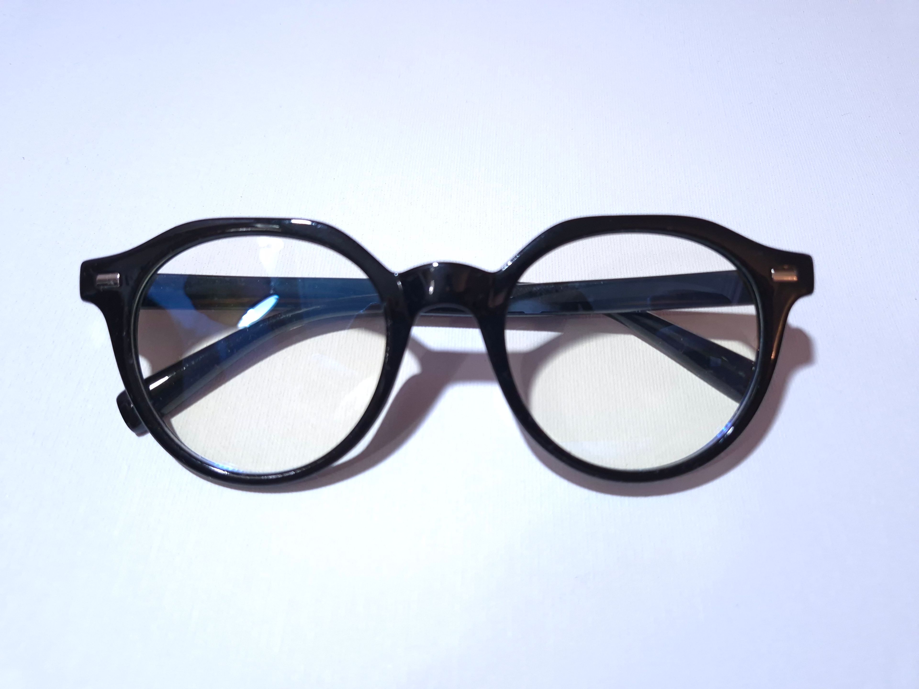 Lina Yuvarlak Retro Optik Uyumlu Blue Block Mavi Işık Koruyucu Gözlük Siyah