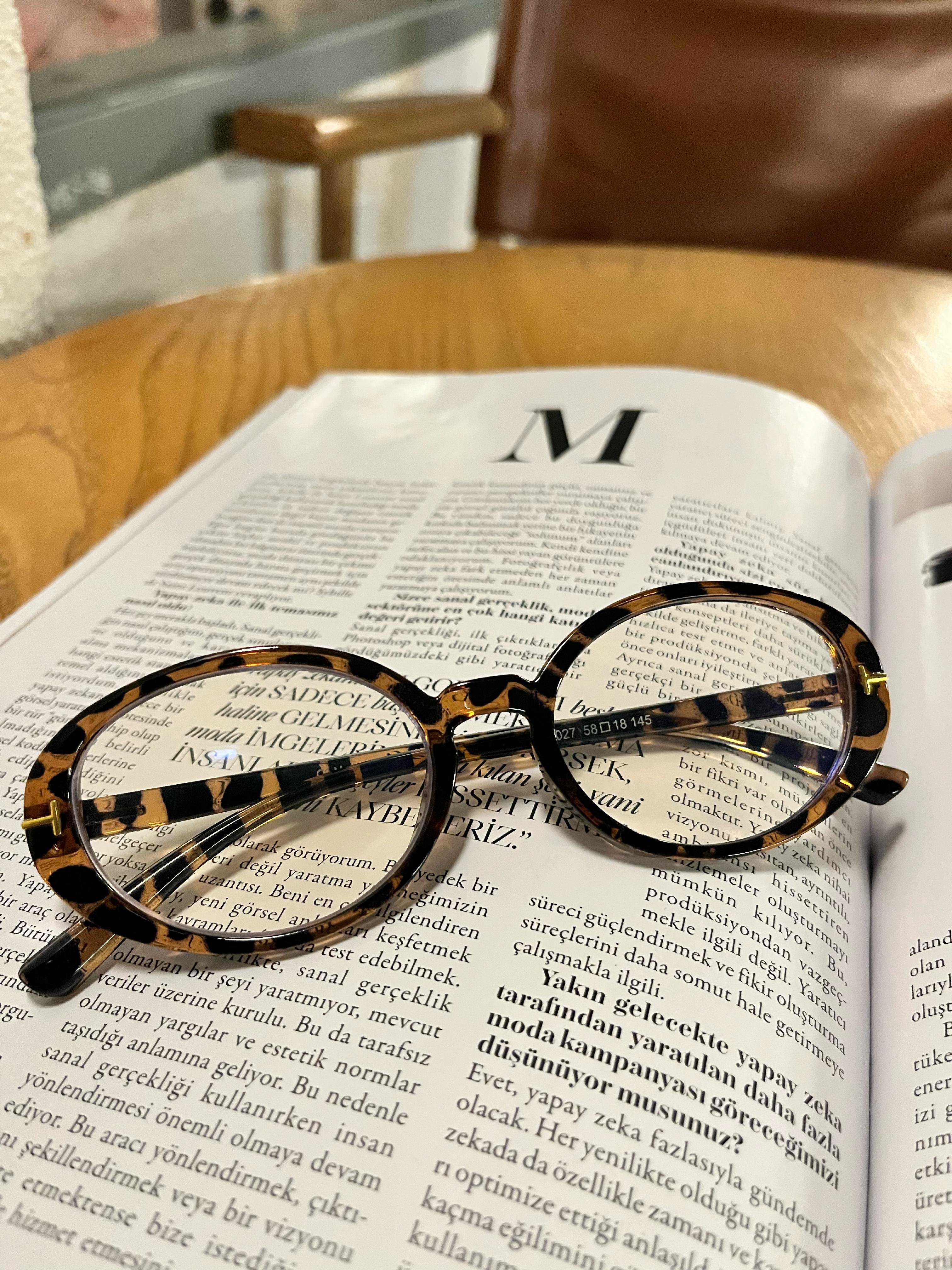 Emilia Yuvarlak Çerçeveli Blue Block Optik Uyumlu Gözlük