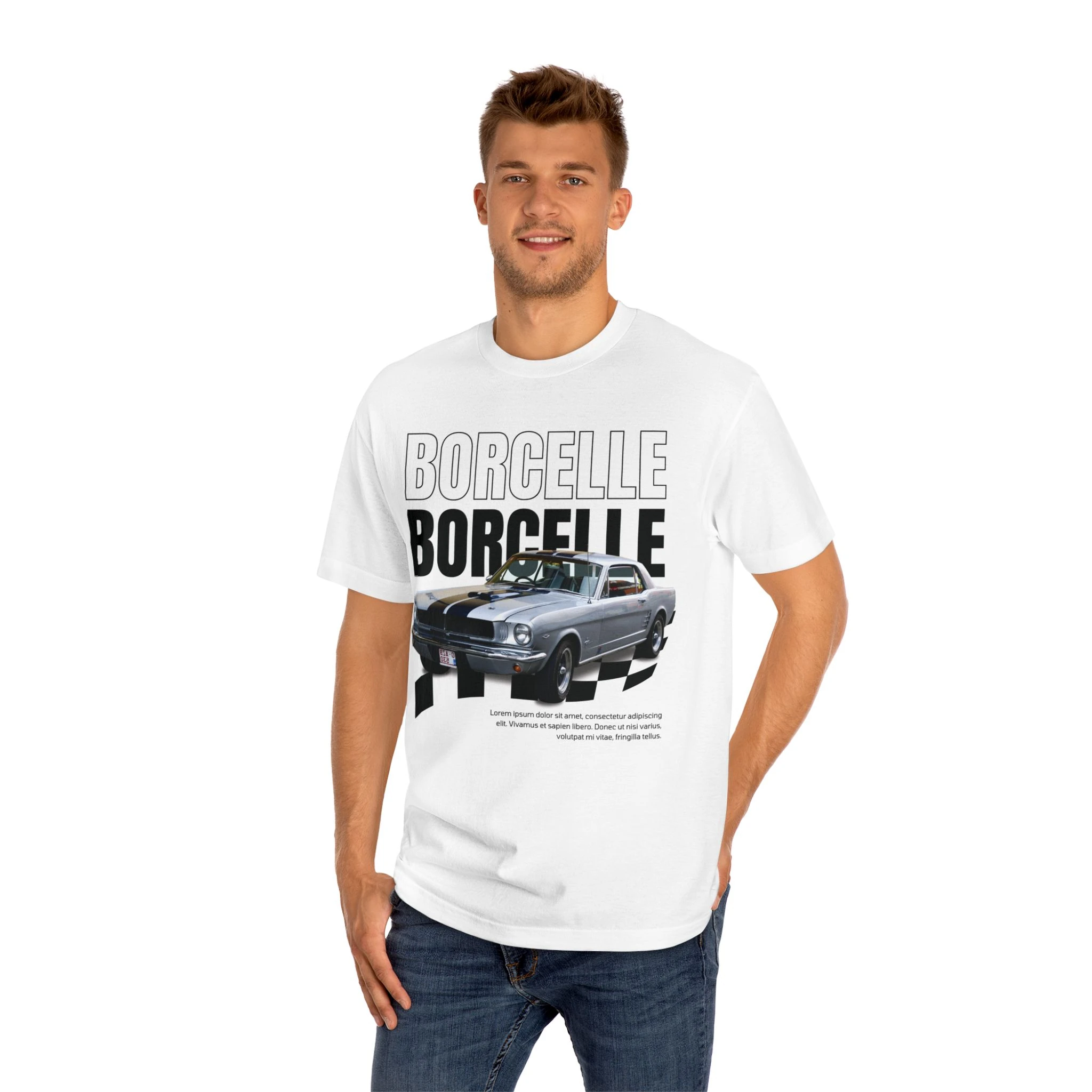 Borcelle Unisex Baskılı Oversize T-shirt 