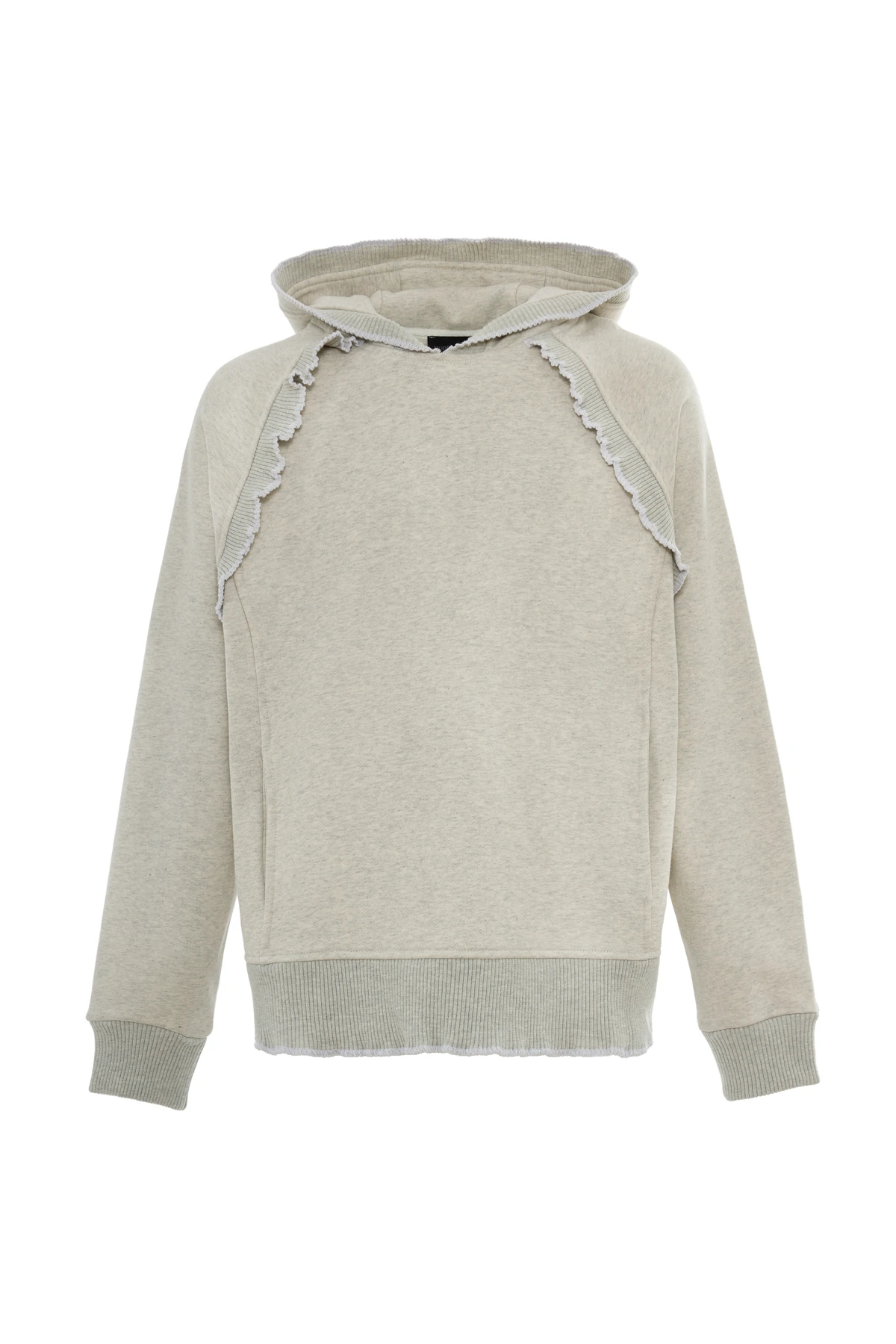 Loop Edge Triko Detaylı Sweatshirt Gri