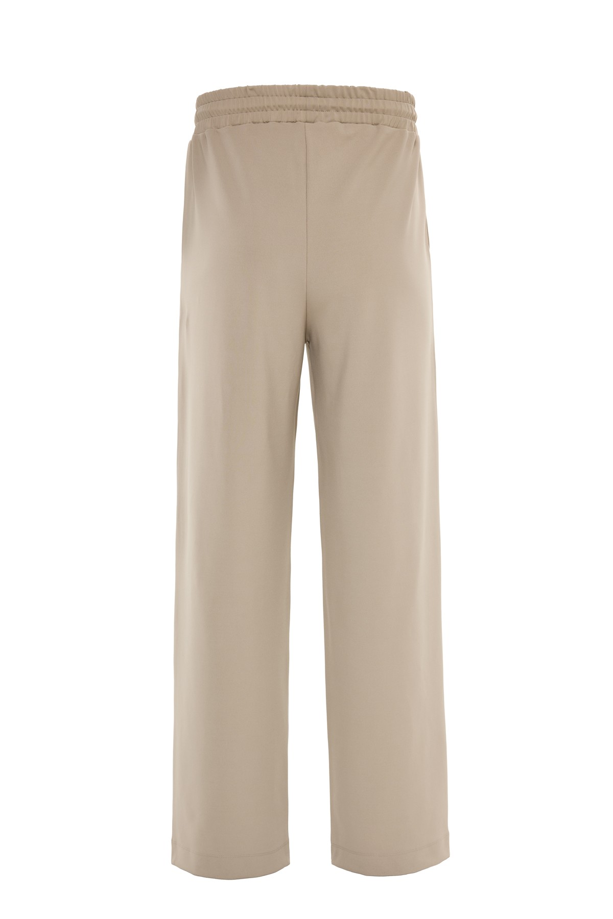 Wide Leg Interlock Trousers