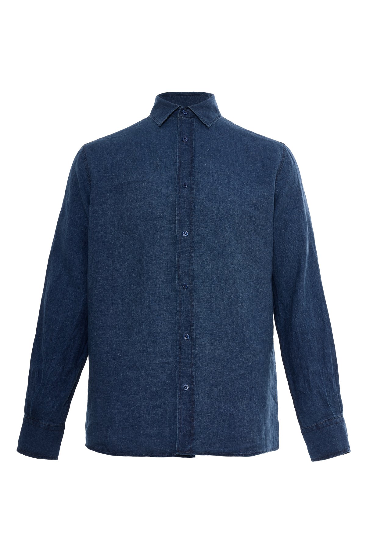 100% Linen Denim Look Shirt