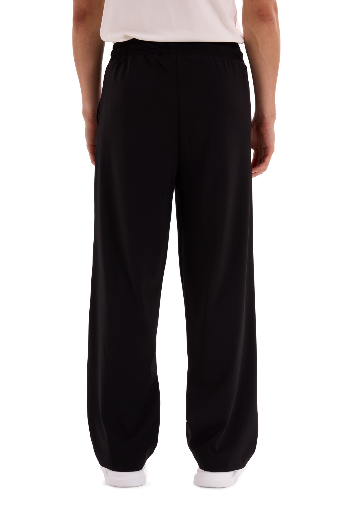 Wide Leg Interlock Trousers